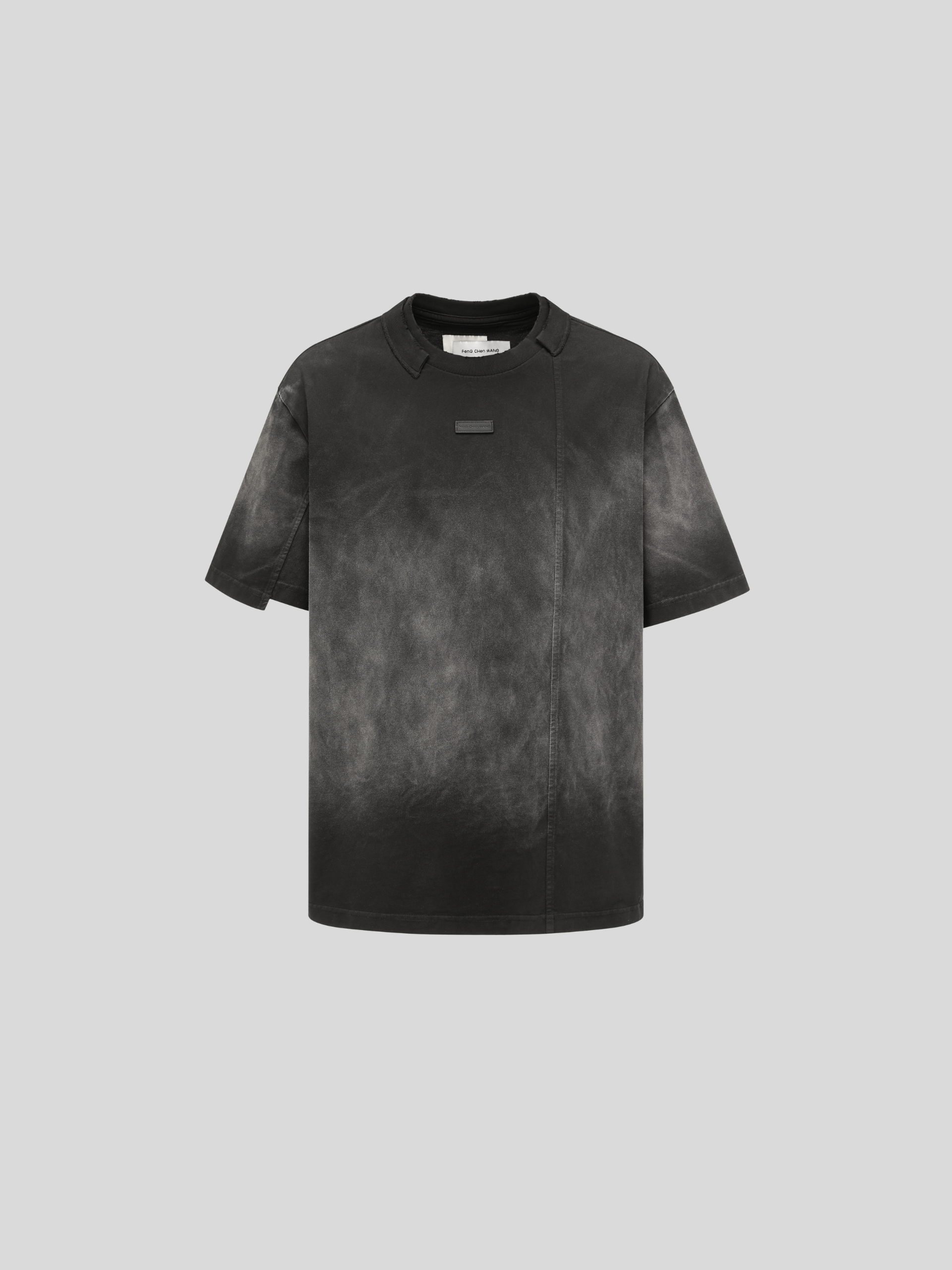 GREY GRADIENT WASHED T-SHIRT