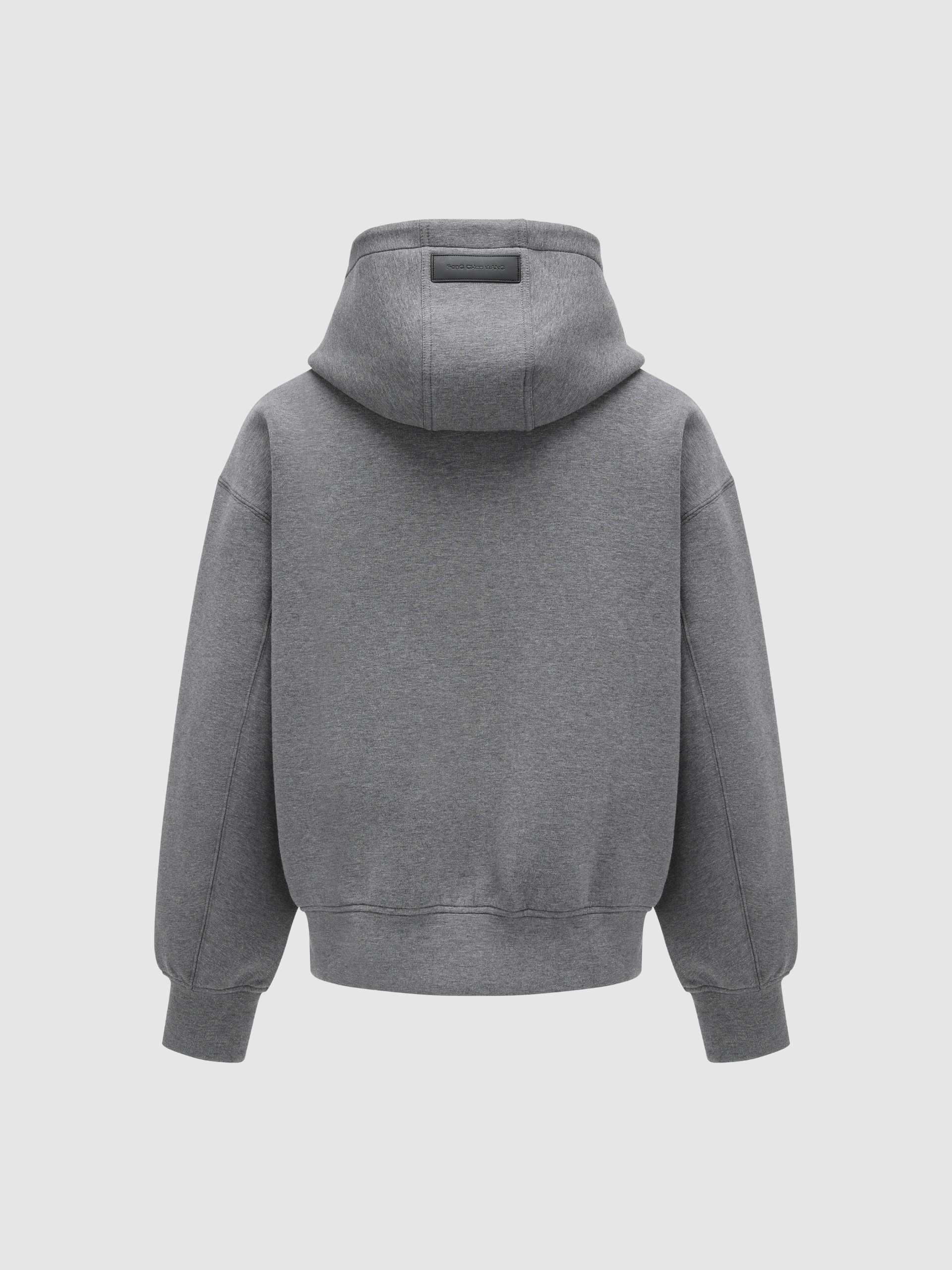 GREY SPACER ZIP-UP HOODIE