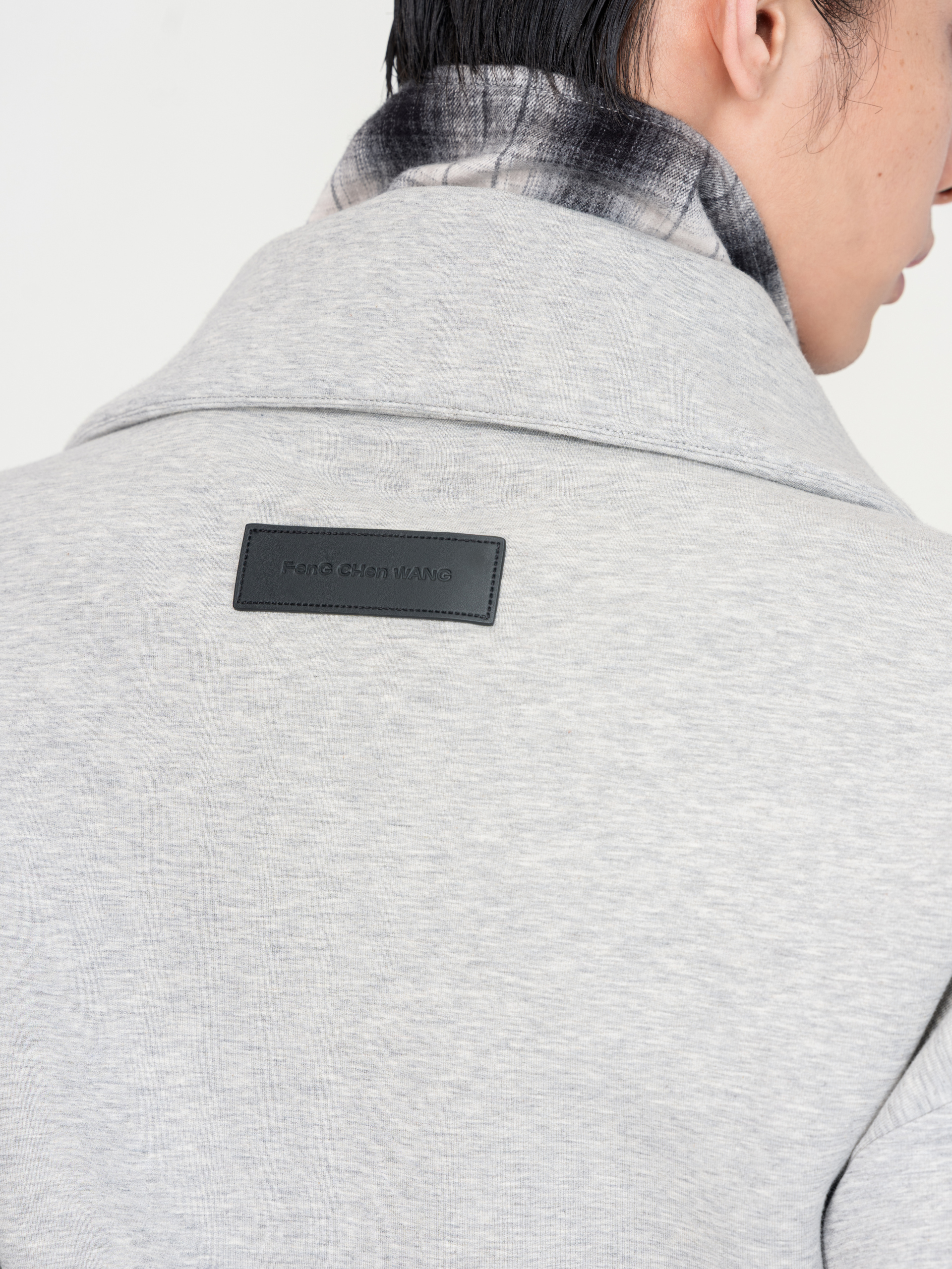 GREY SCUBA KNIT JACKET