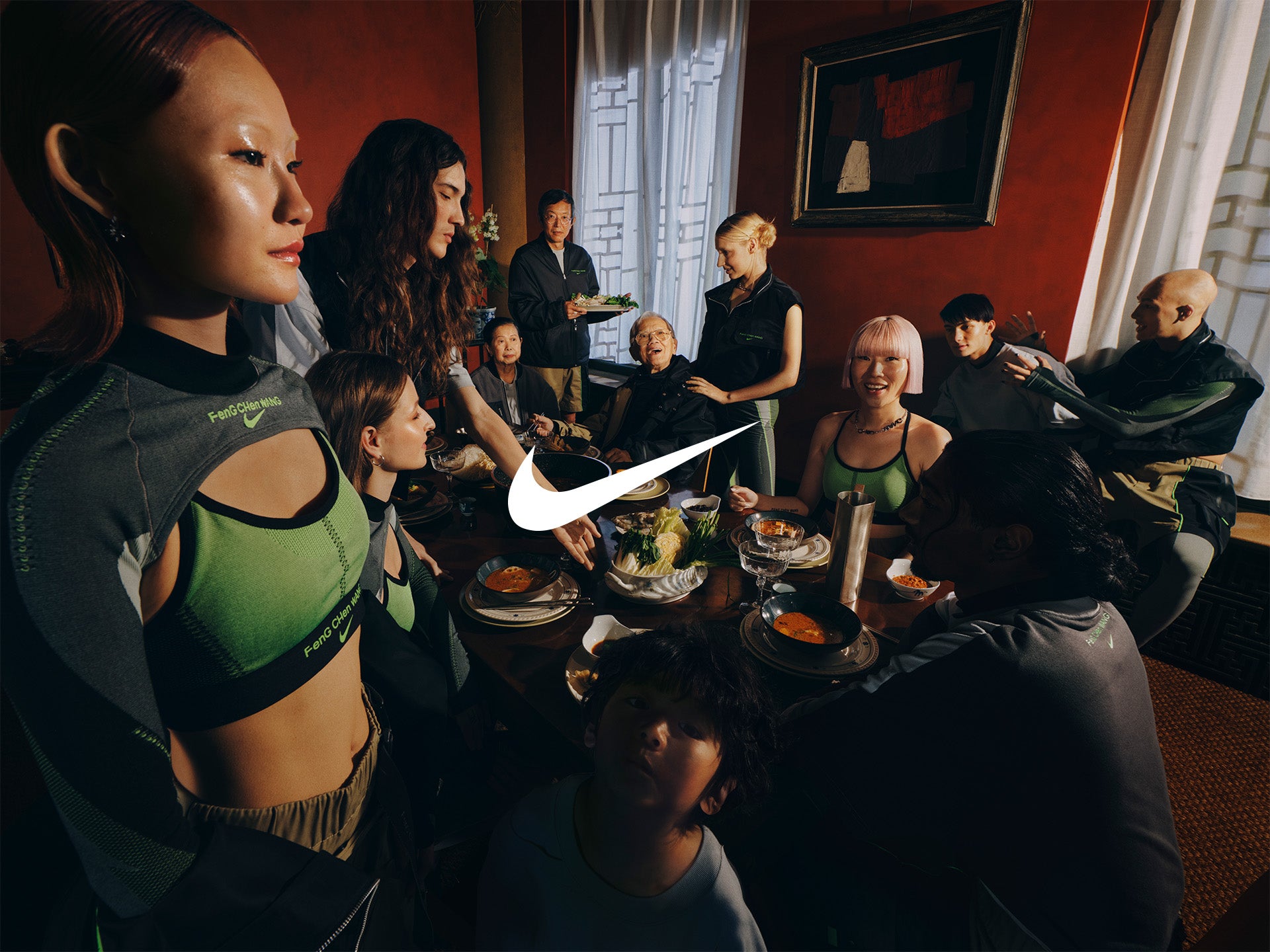 Nike Pro x Feng Chen Wang Leggings in Off Noir/Light Smoke Grey – SVRN