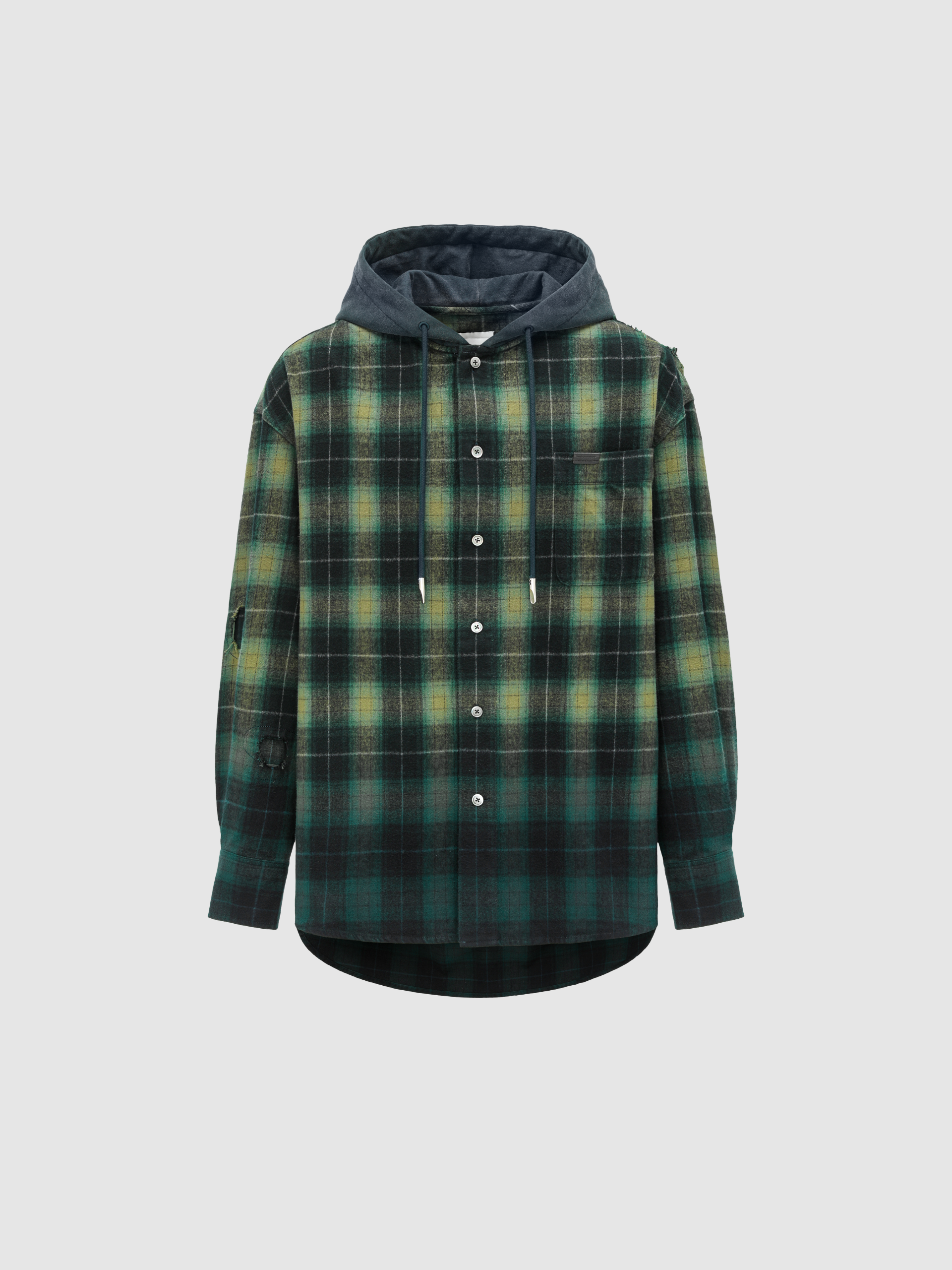 GREEN PLAID SHIRT