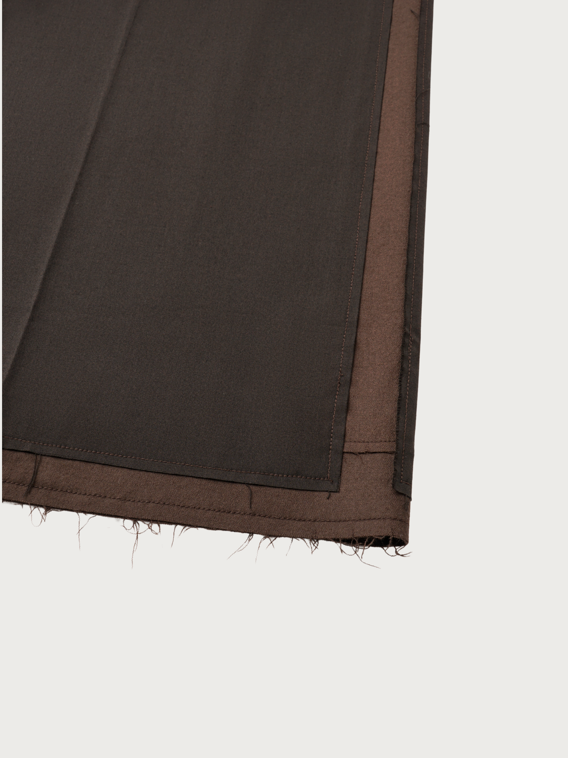 DECONSTRUCTING WOOL CASUAL TROUSERS