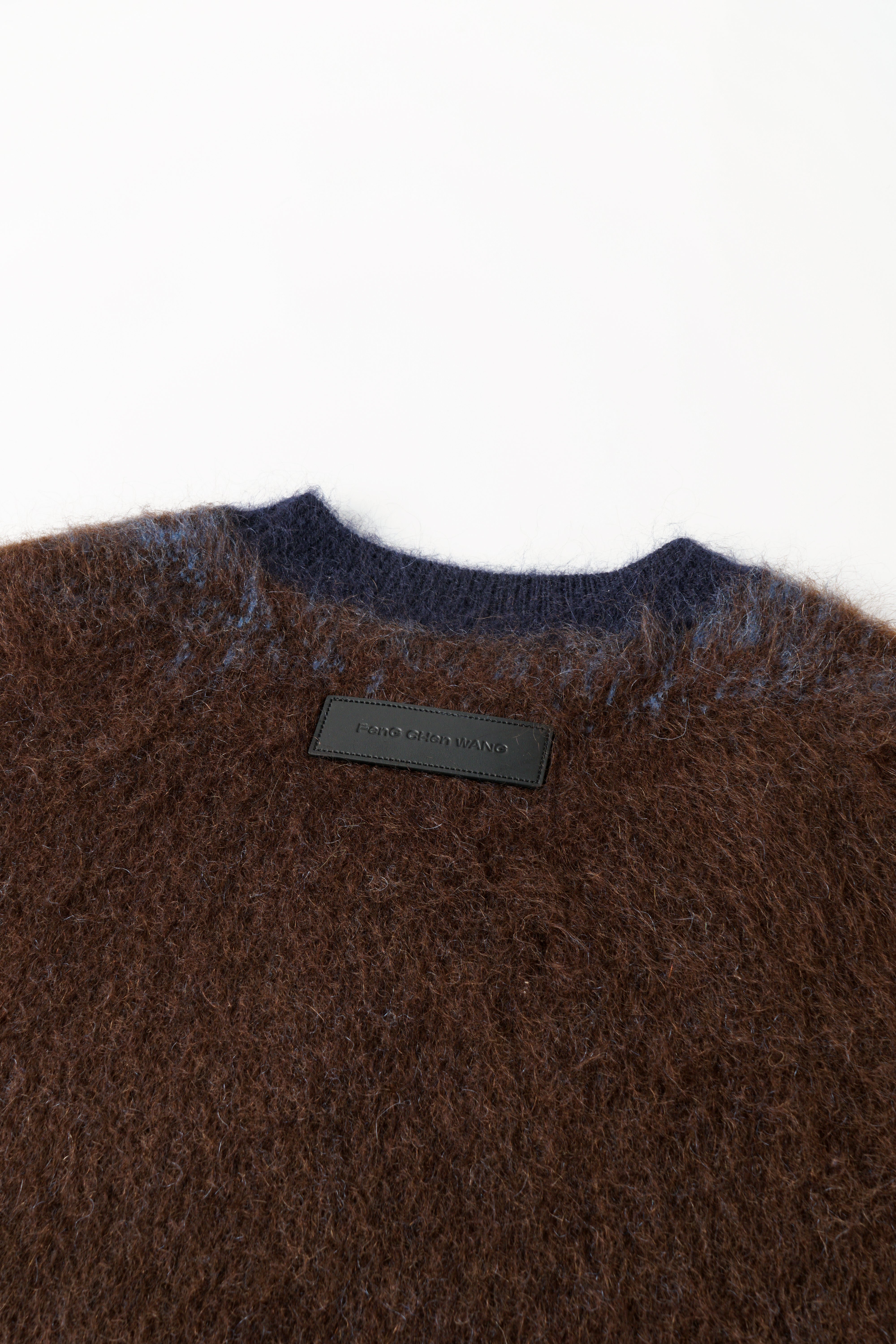 BROWN-TO-BLUE GRADIENT SWEATER