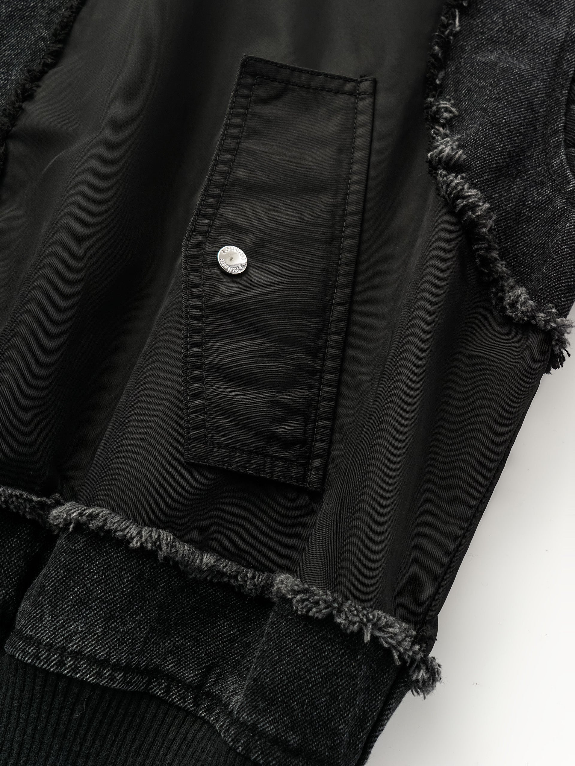 DECONSTRUCTED WASHED PATCH JACKET