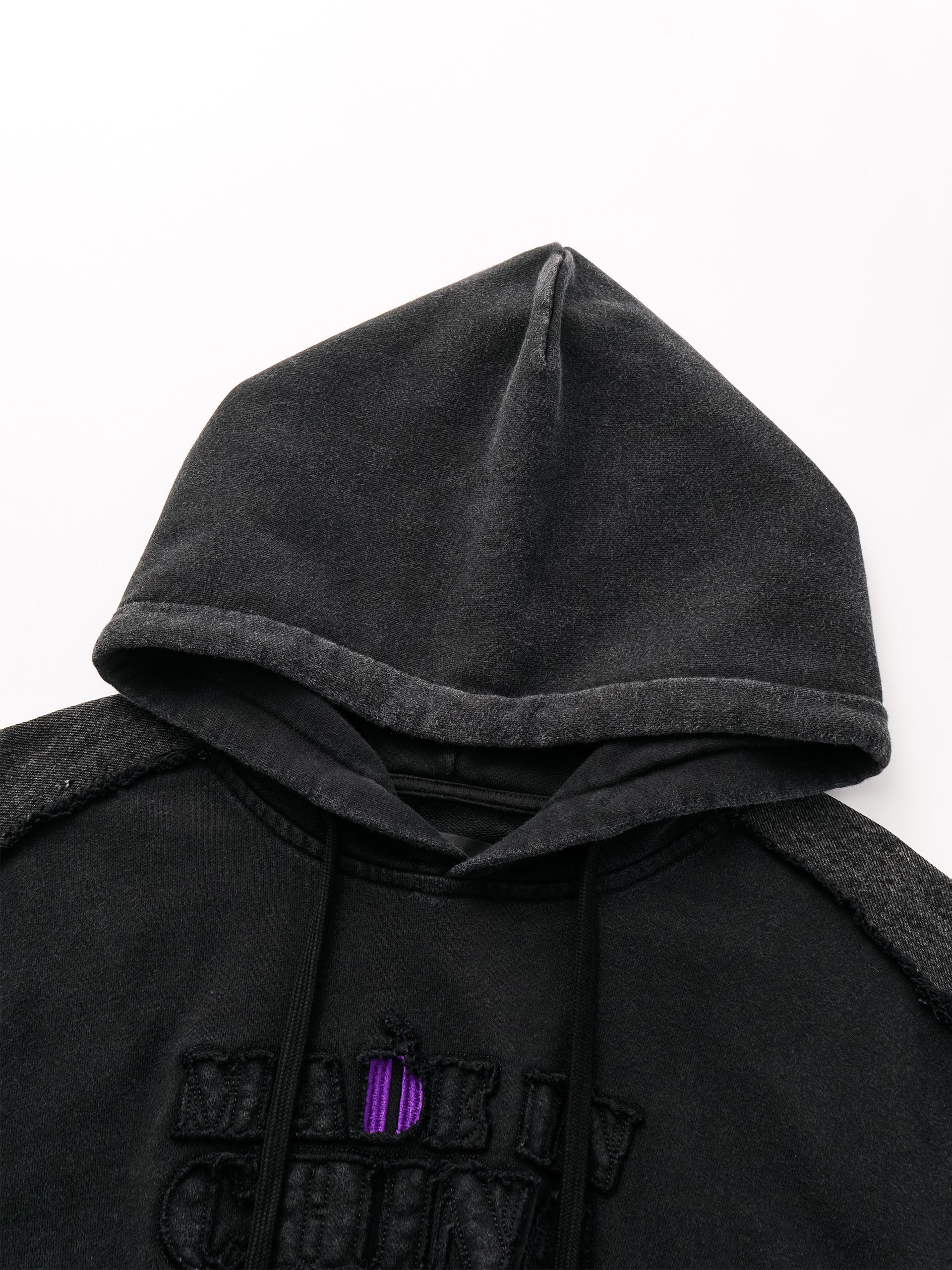 DECONSTRUCTED WASHED HOODIE