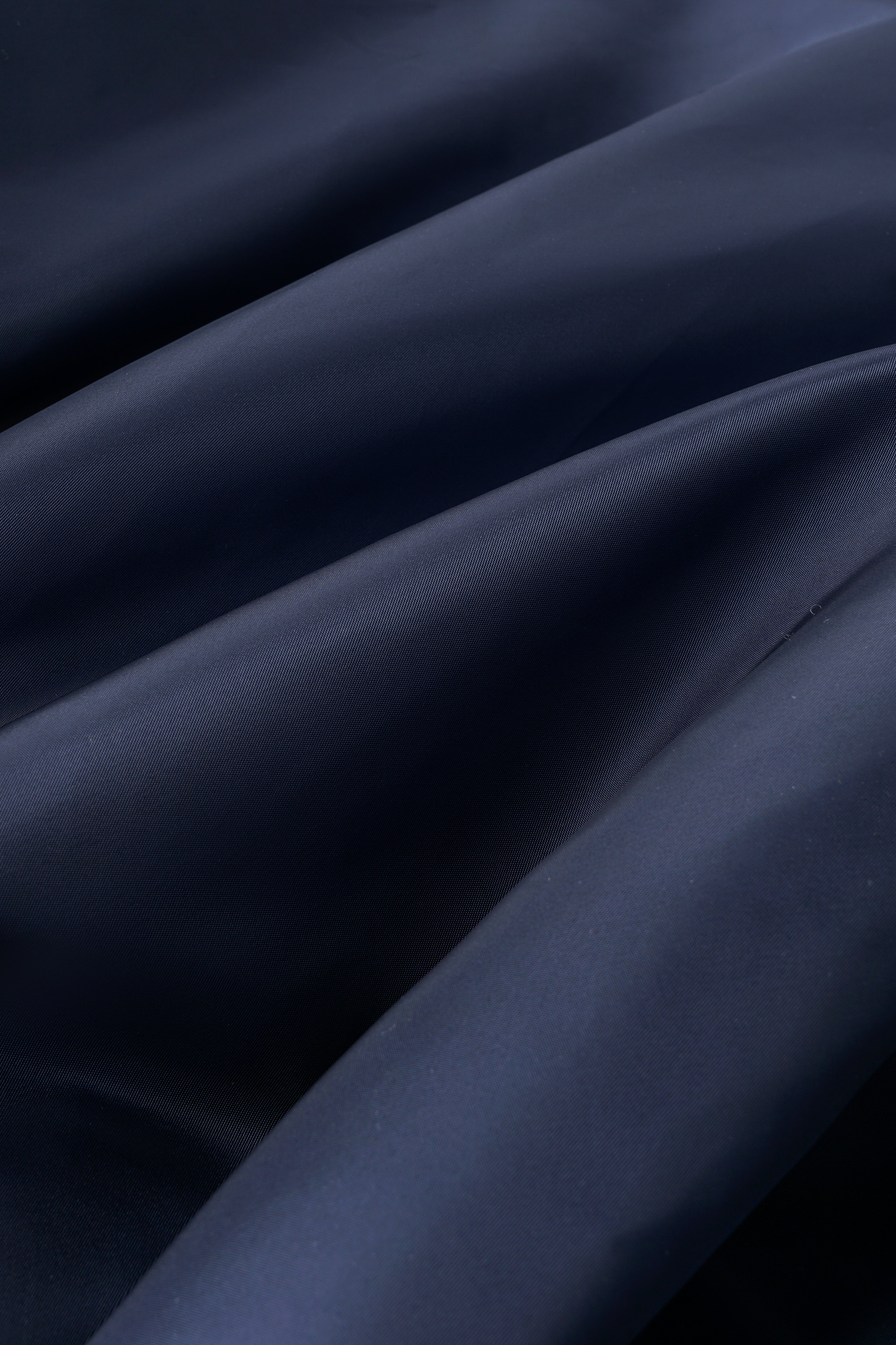 NAVY NYLON JACKET WITH FAUX FUR COLLAR