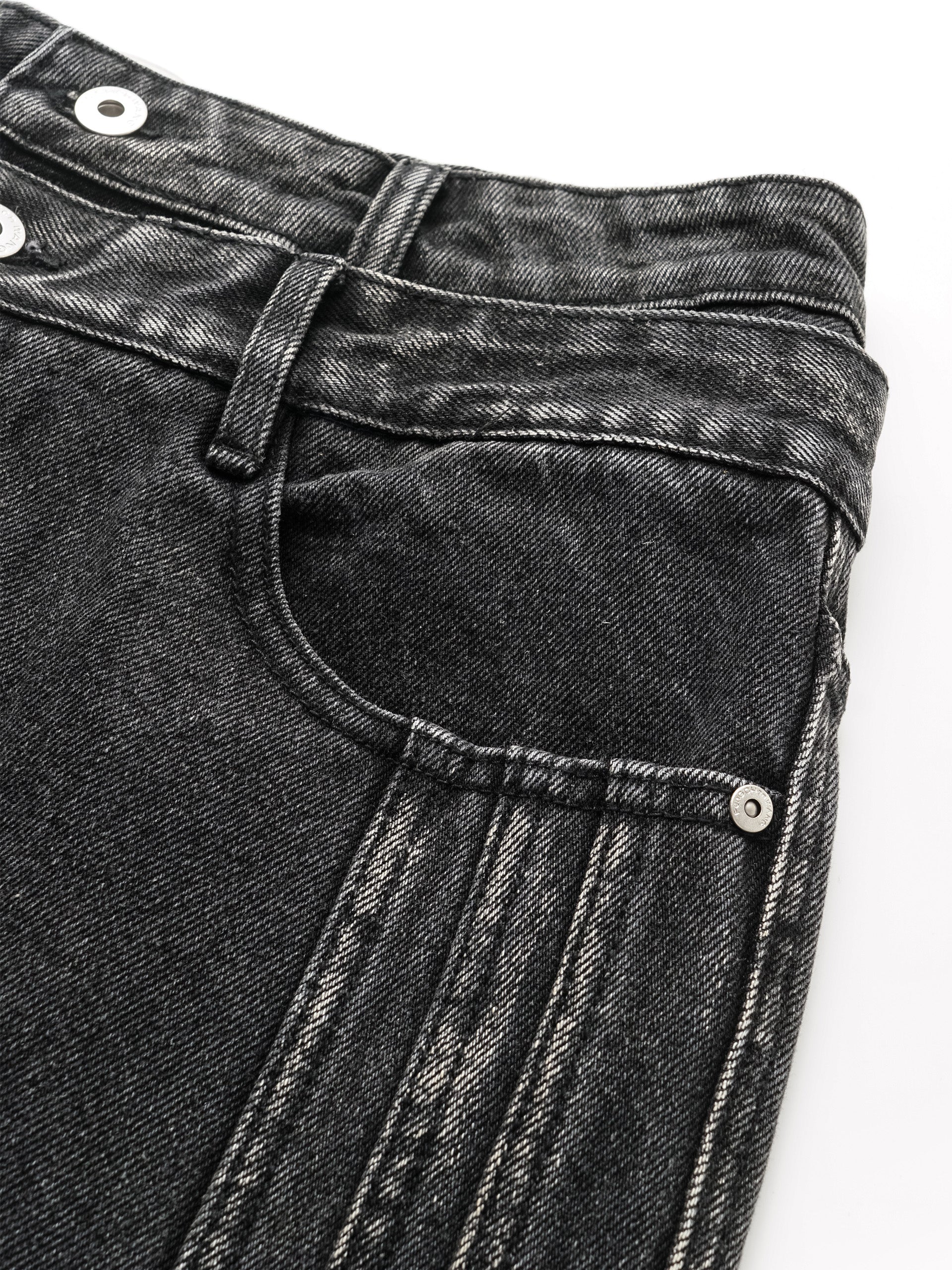 DOUBLE WAISTBAND JEANS