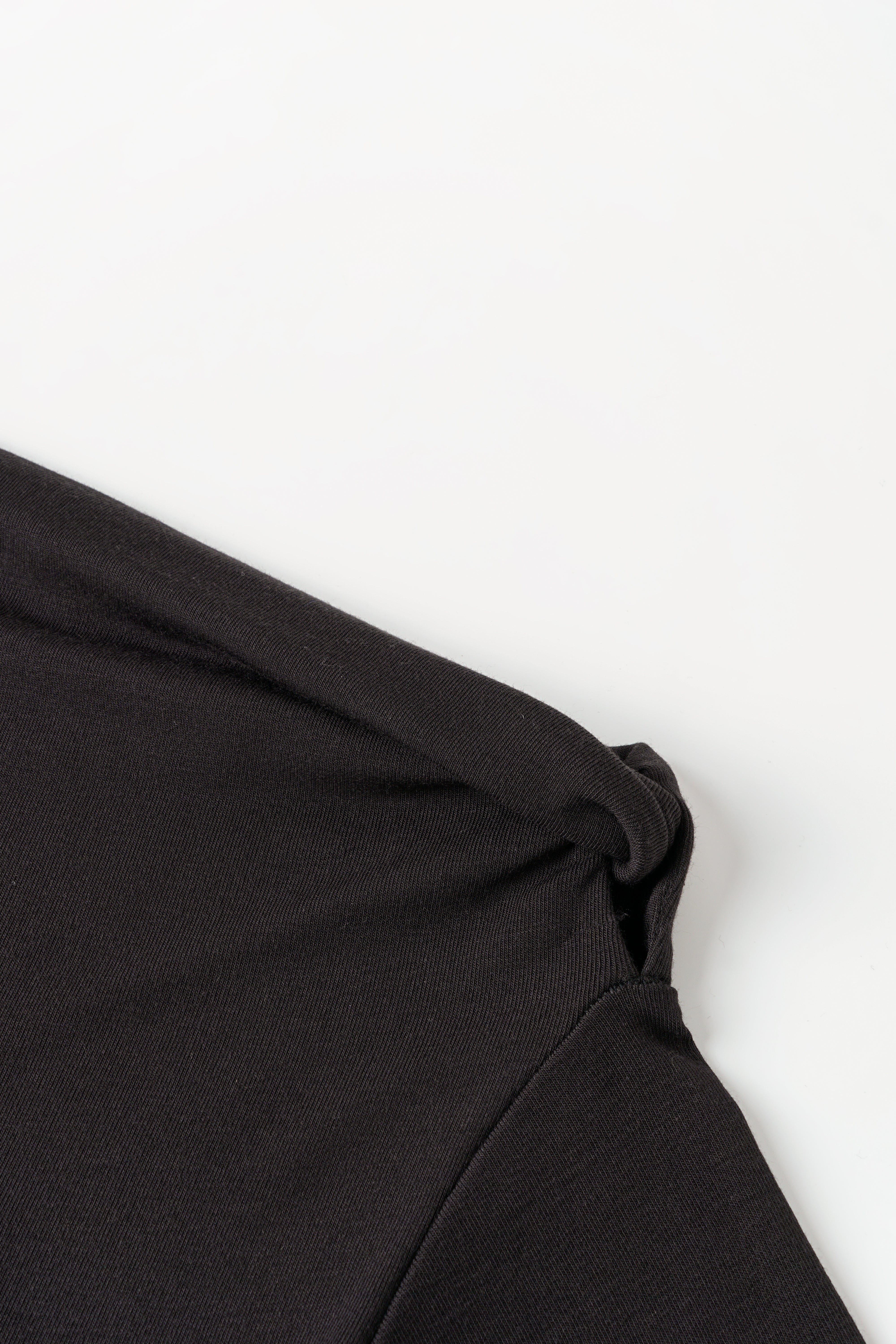 BLACK ONE-SHOULDER BASE TOP