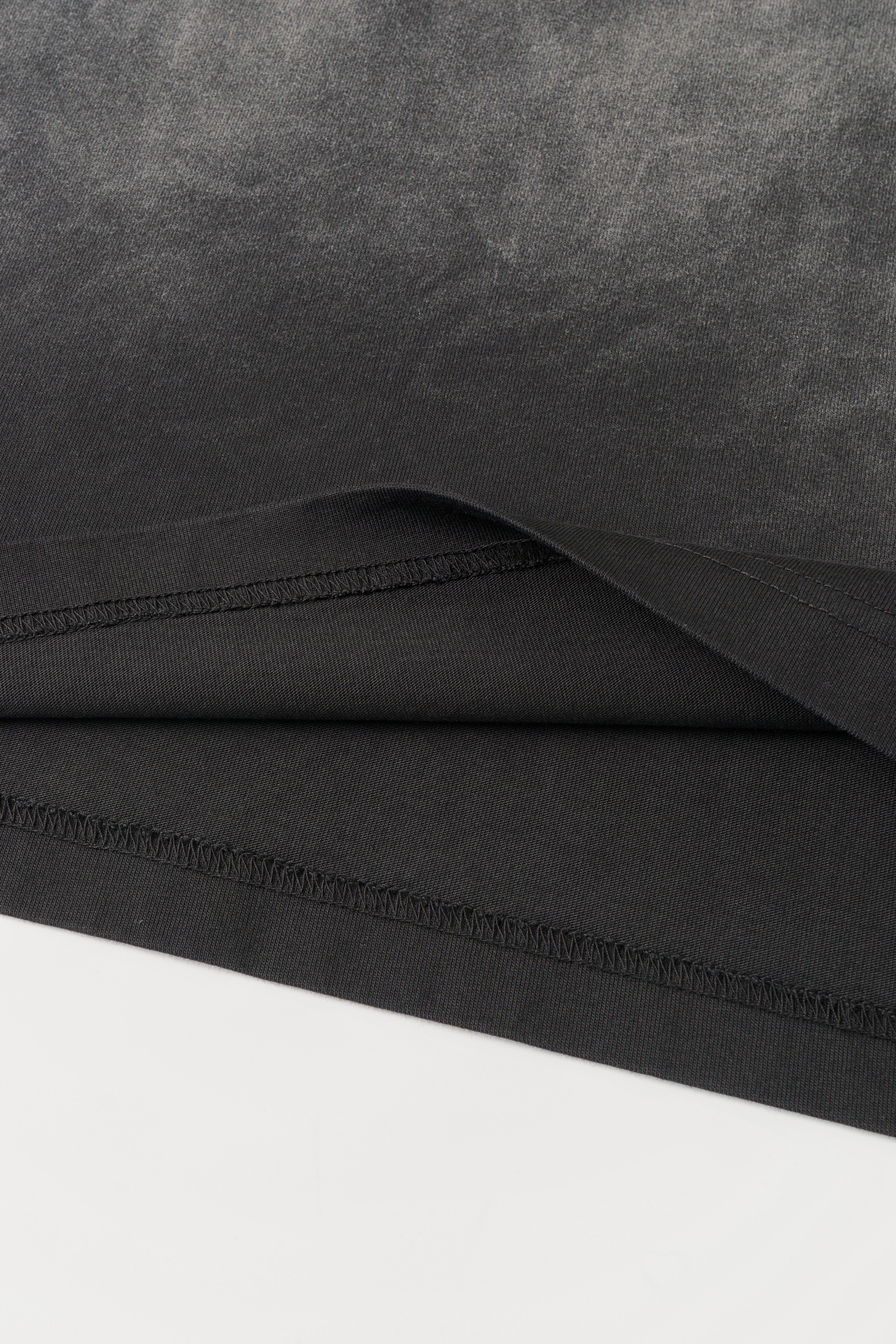 GREY GRADIENT WASHED T-SHIRT