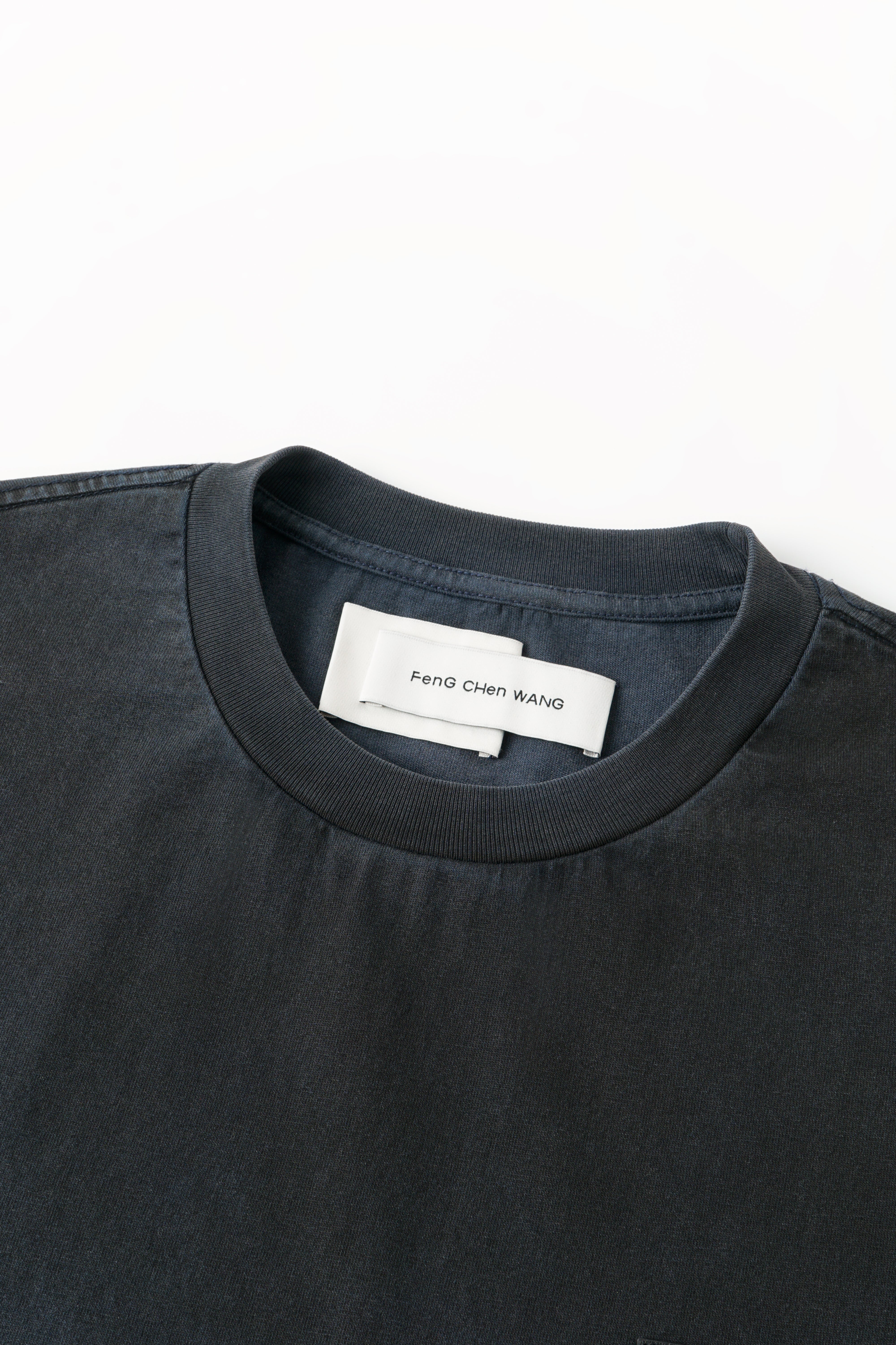 DARK NAVY WASHED SPRAY-DYED T-SHIRT