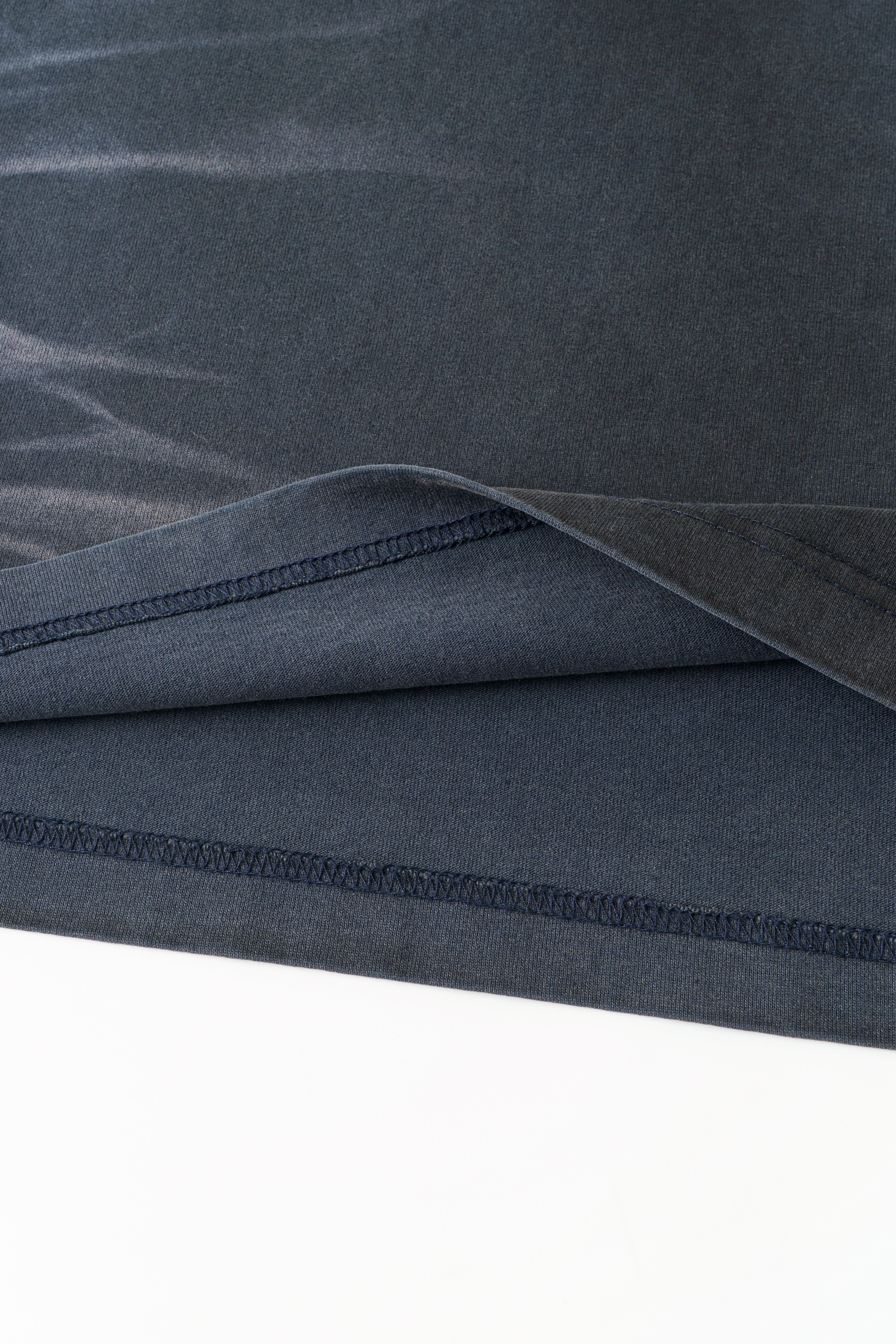 DARK NAVY WASHED SPRAY-DYED T-SHIRT