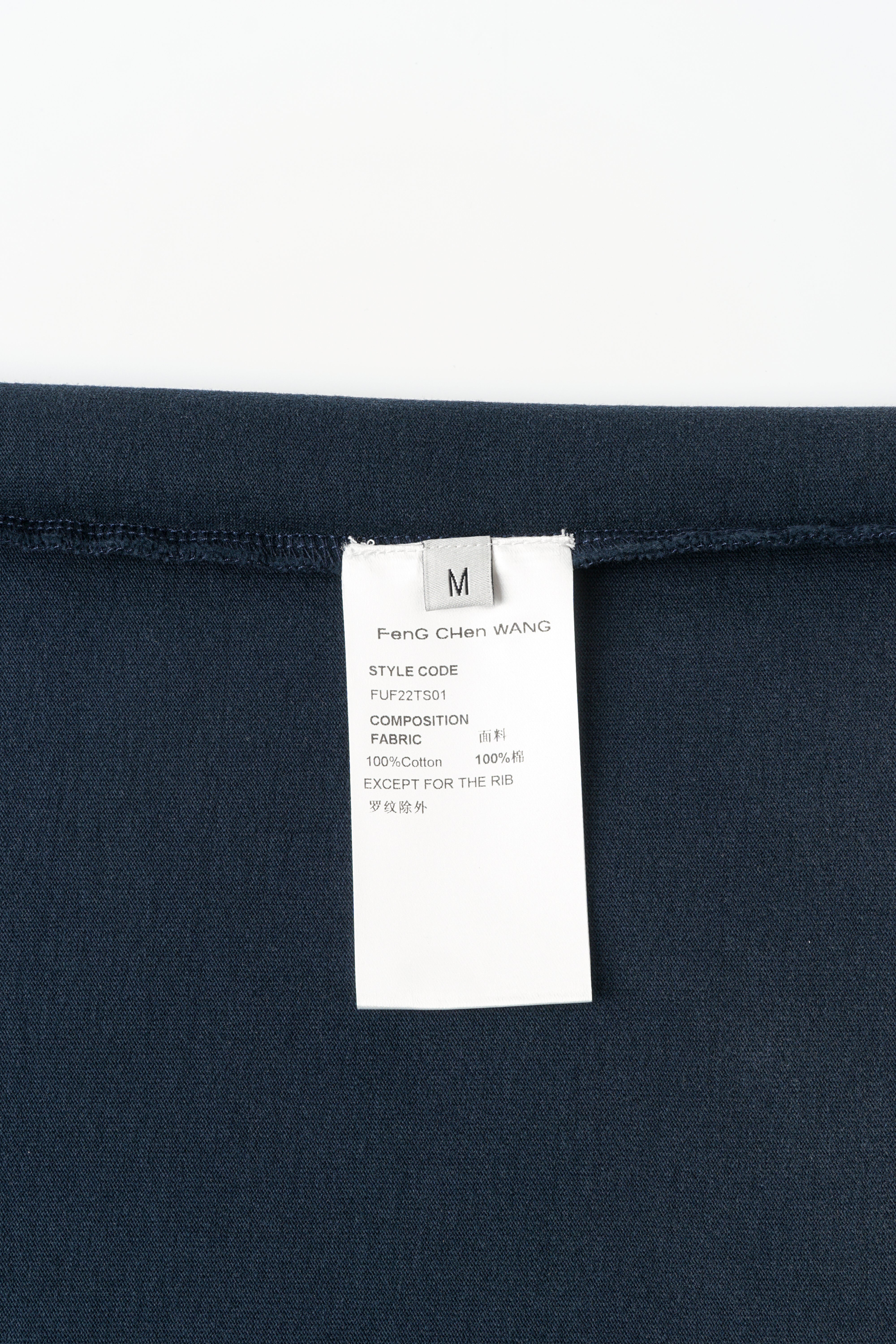 DARK NAVY WASHED SPRAY-DYED T-SHIRT