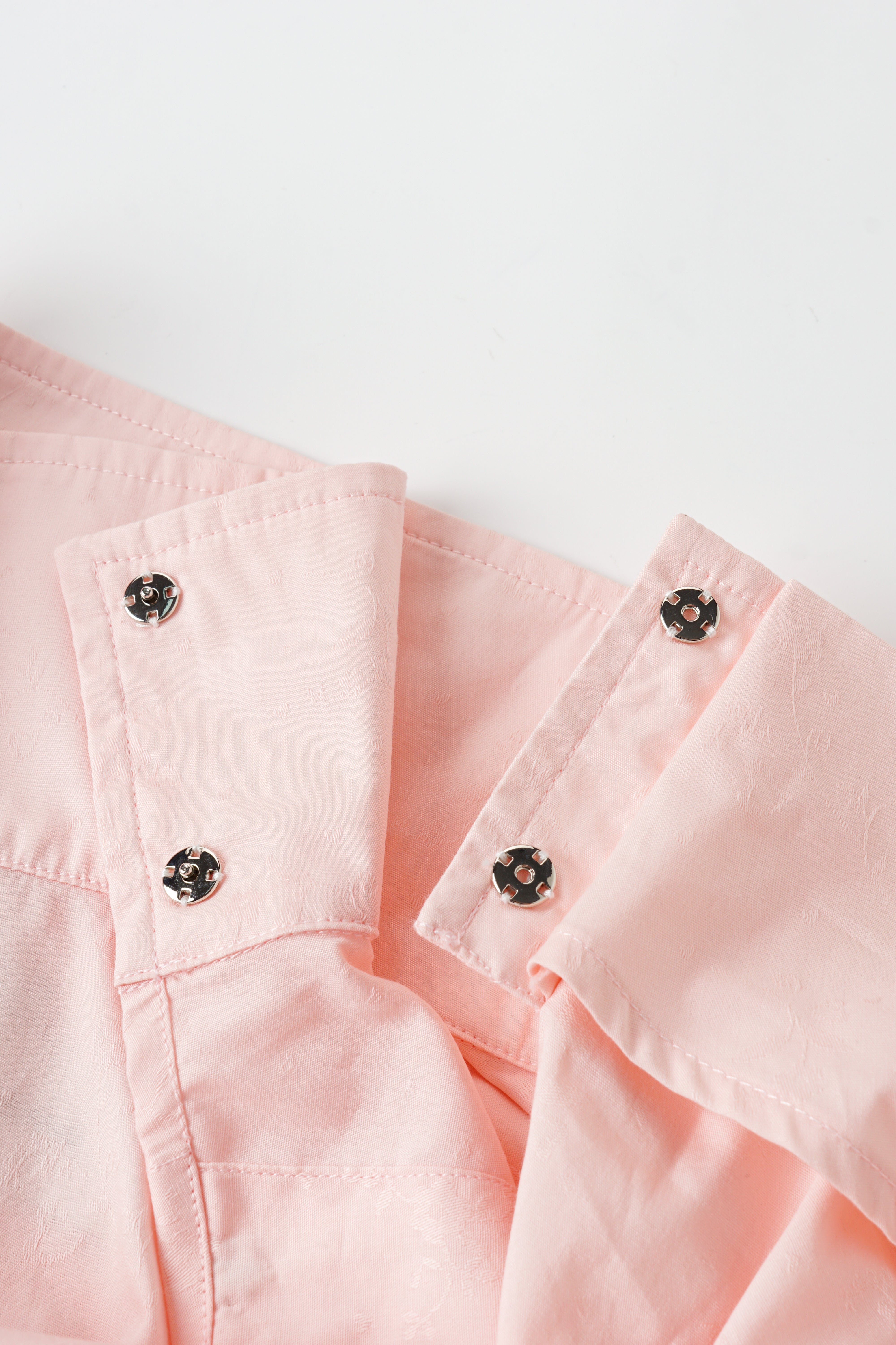 PINK DRAPED BLOUSE WITH SCARF