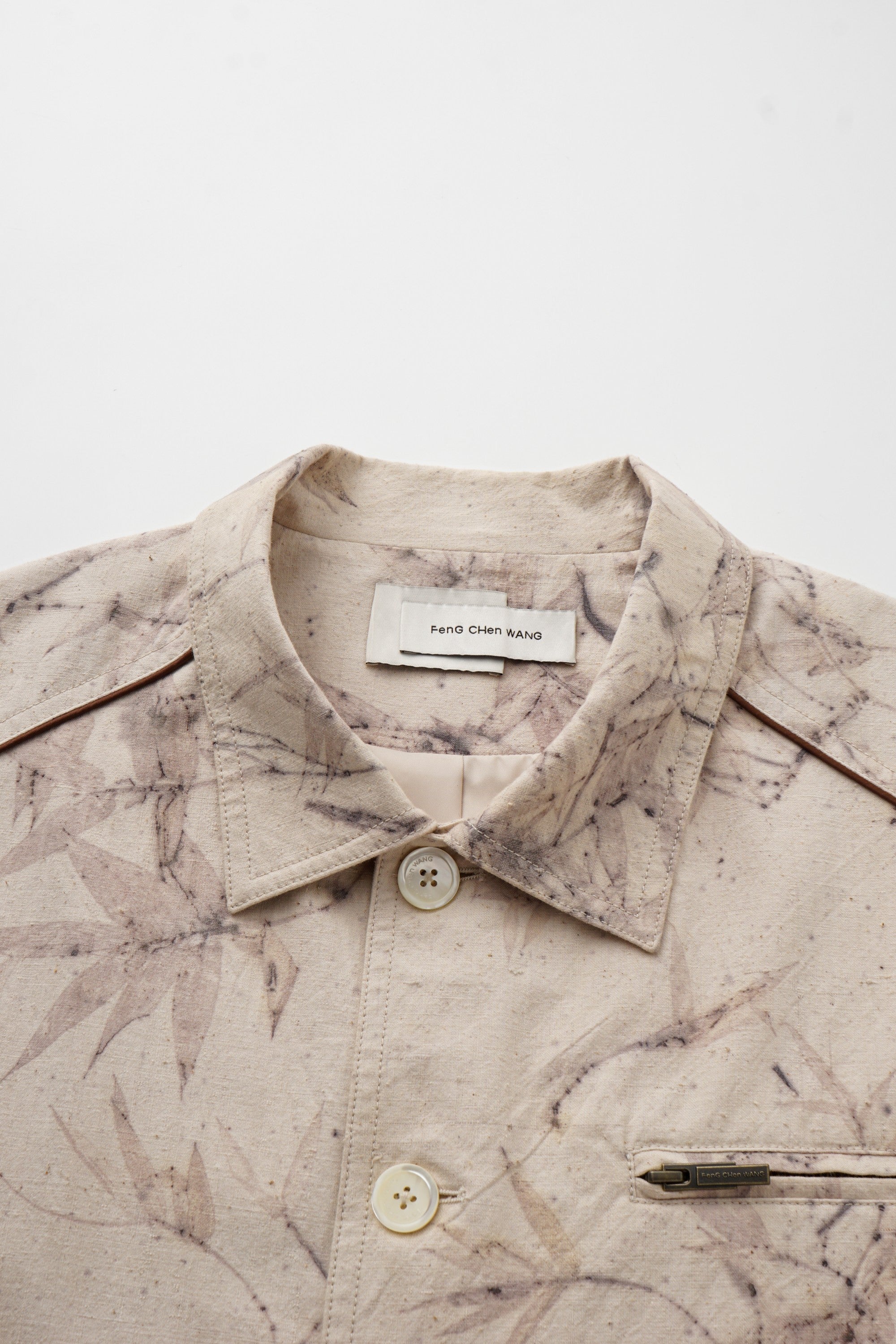 2 IN 1 JACKET WITH PLANTS DYE ON ANTIQUE FABRIC