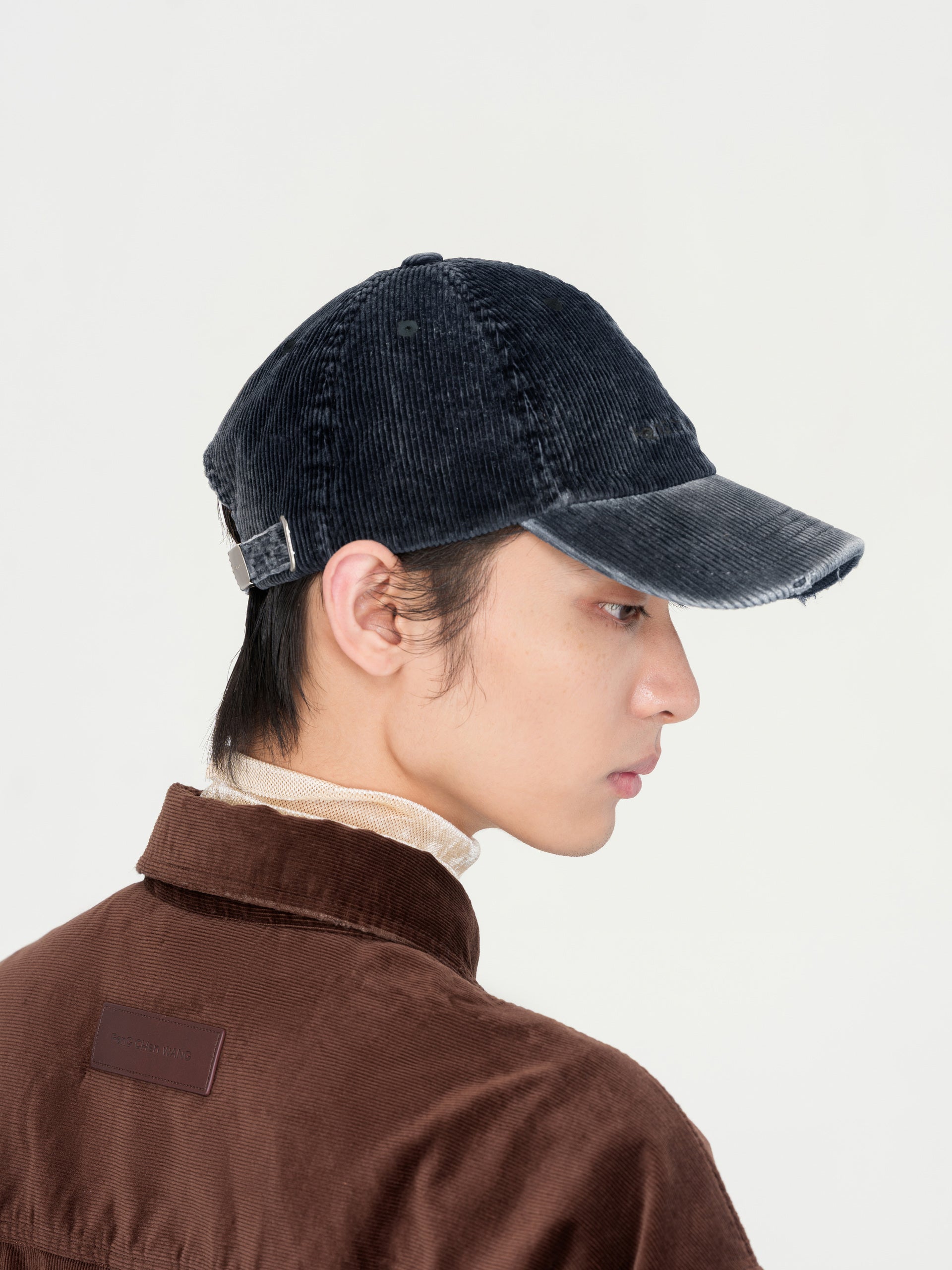 BLUE WASHED CORDUROY BASEBALL CAP