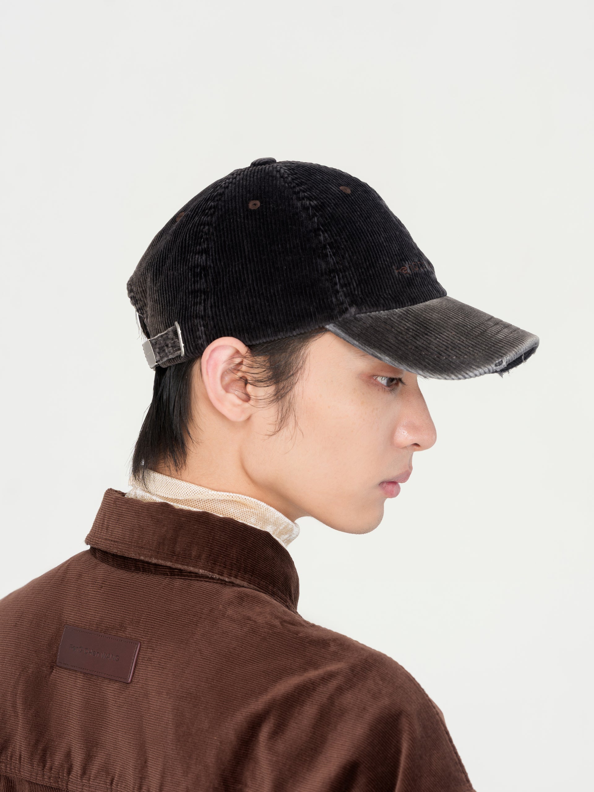 BROWN WASHED CORDUROY BASEBALL CAP