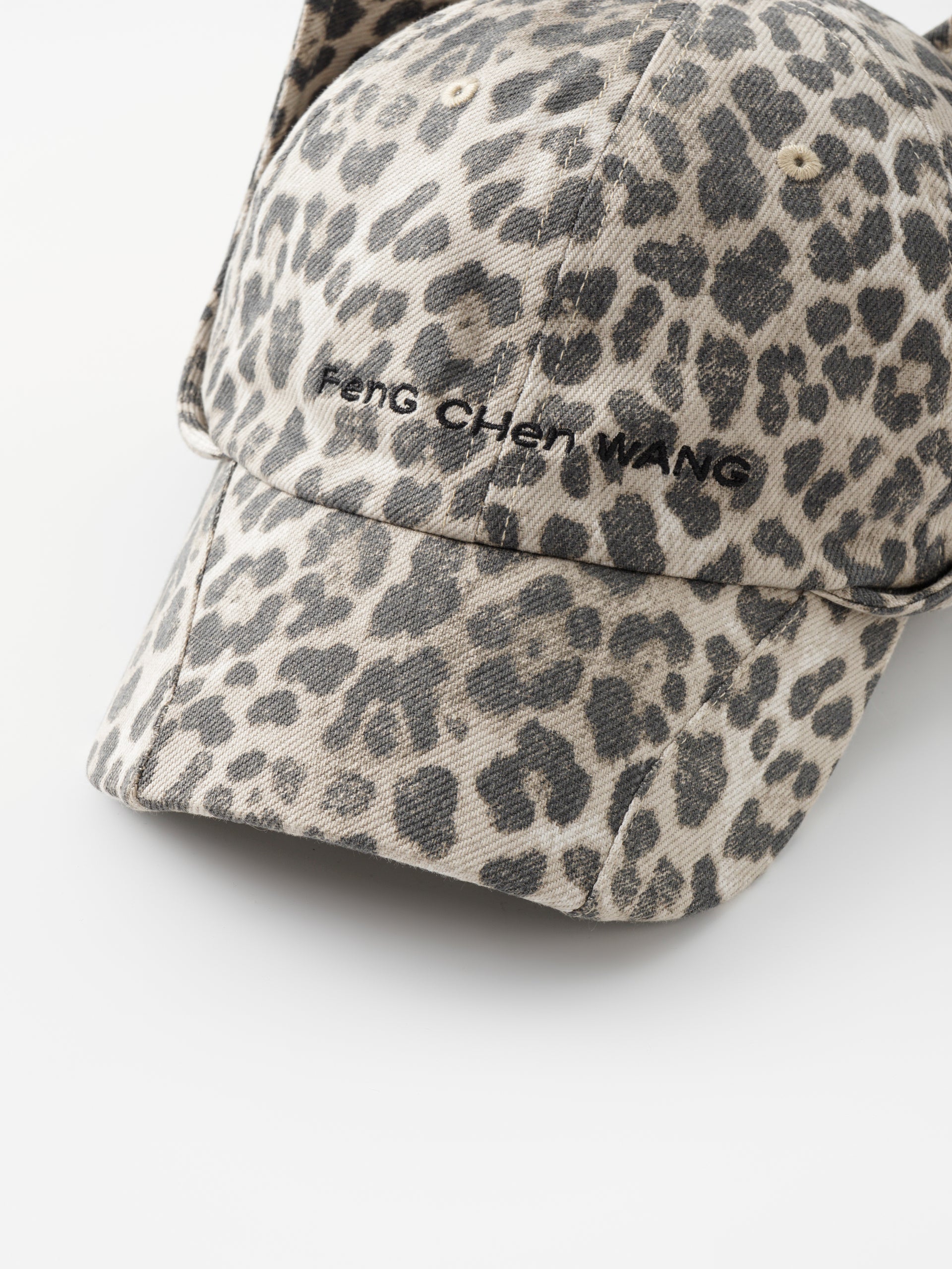 LEOPARD-PRINT CAT EAR CAP