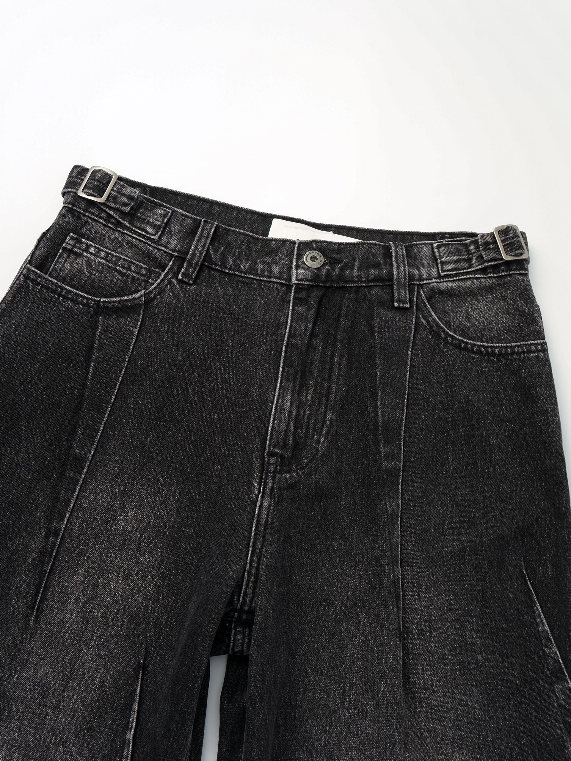 WIDE LEG VINTAGE WASH JEANS