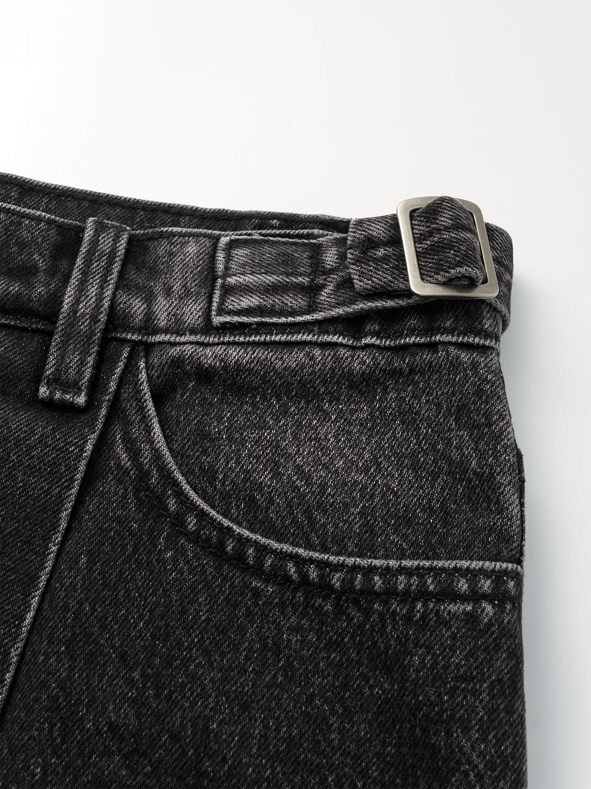 WIDE LEG VINTAGE WASH JEANS