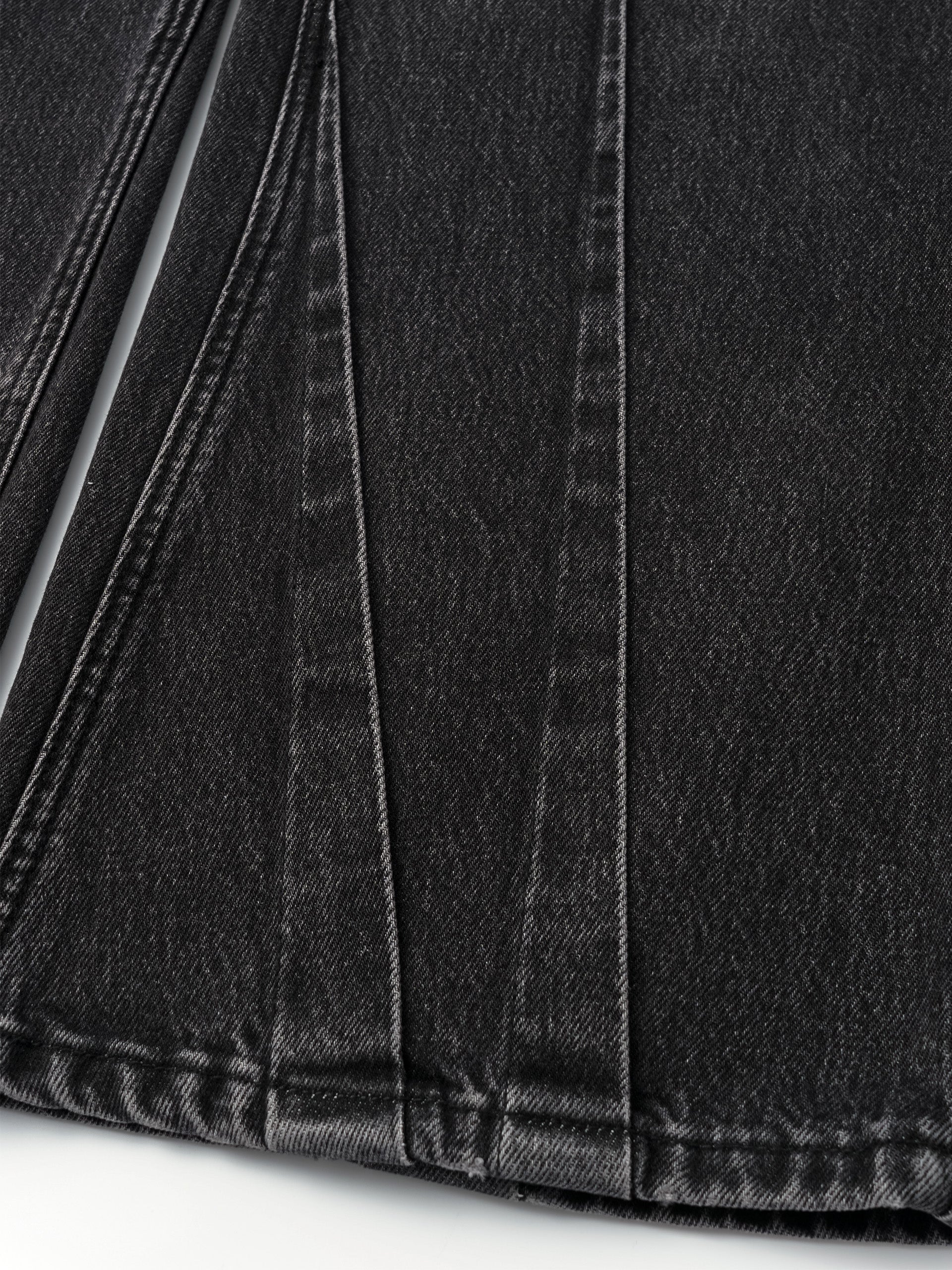 WIDE LEG VINTAGE WASH JEANS