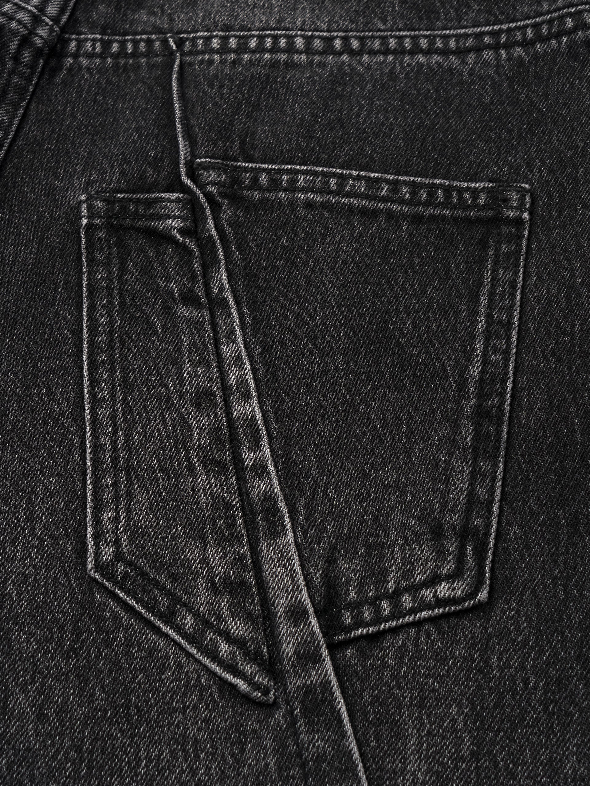 WIDE LEG VINTAGE WASH JEANS