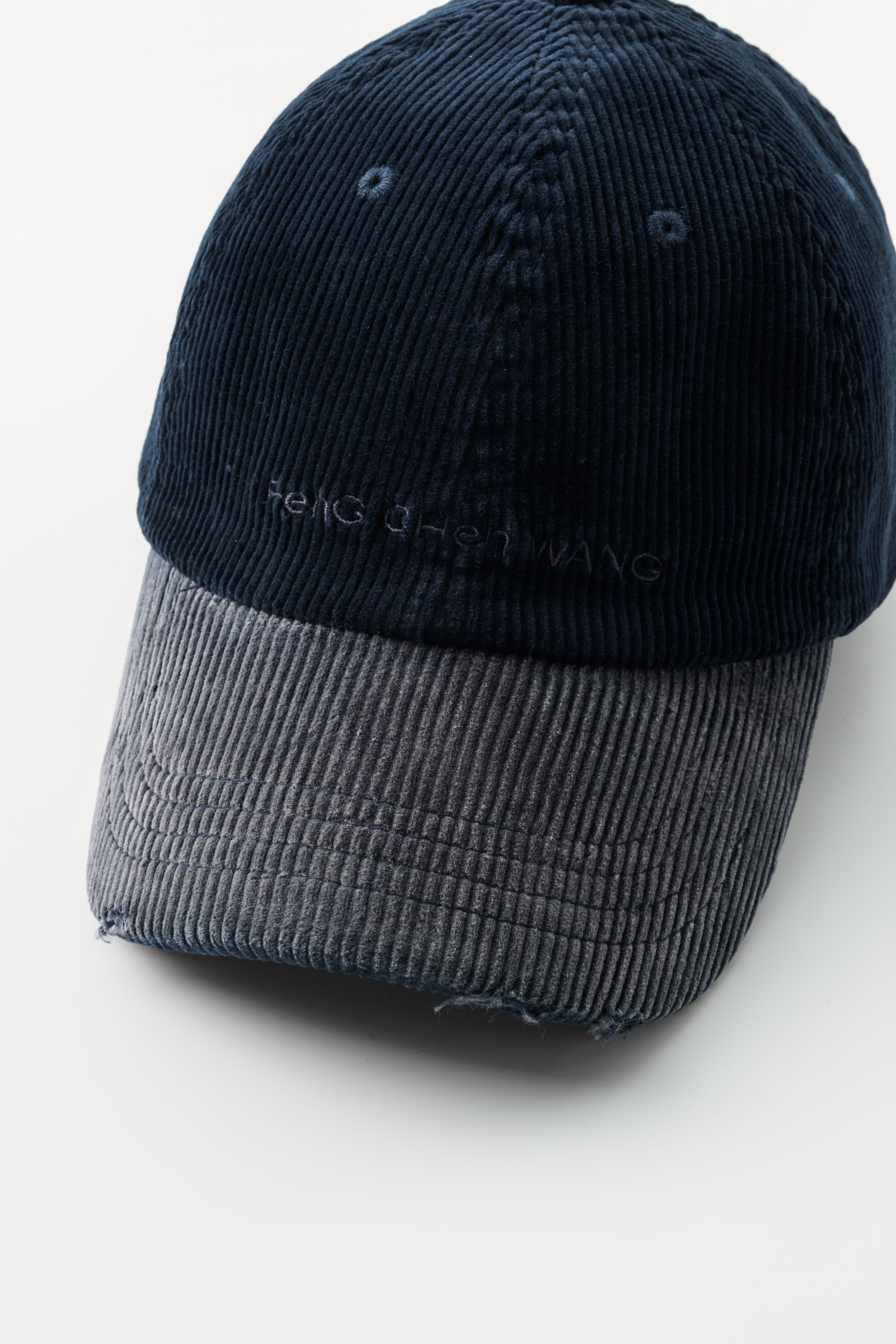 BLUE WASHED CORDUROY BASEBALL CAP