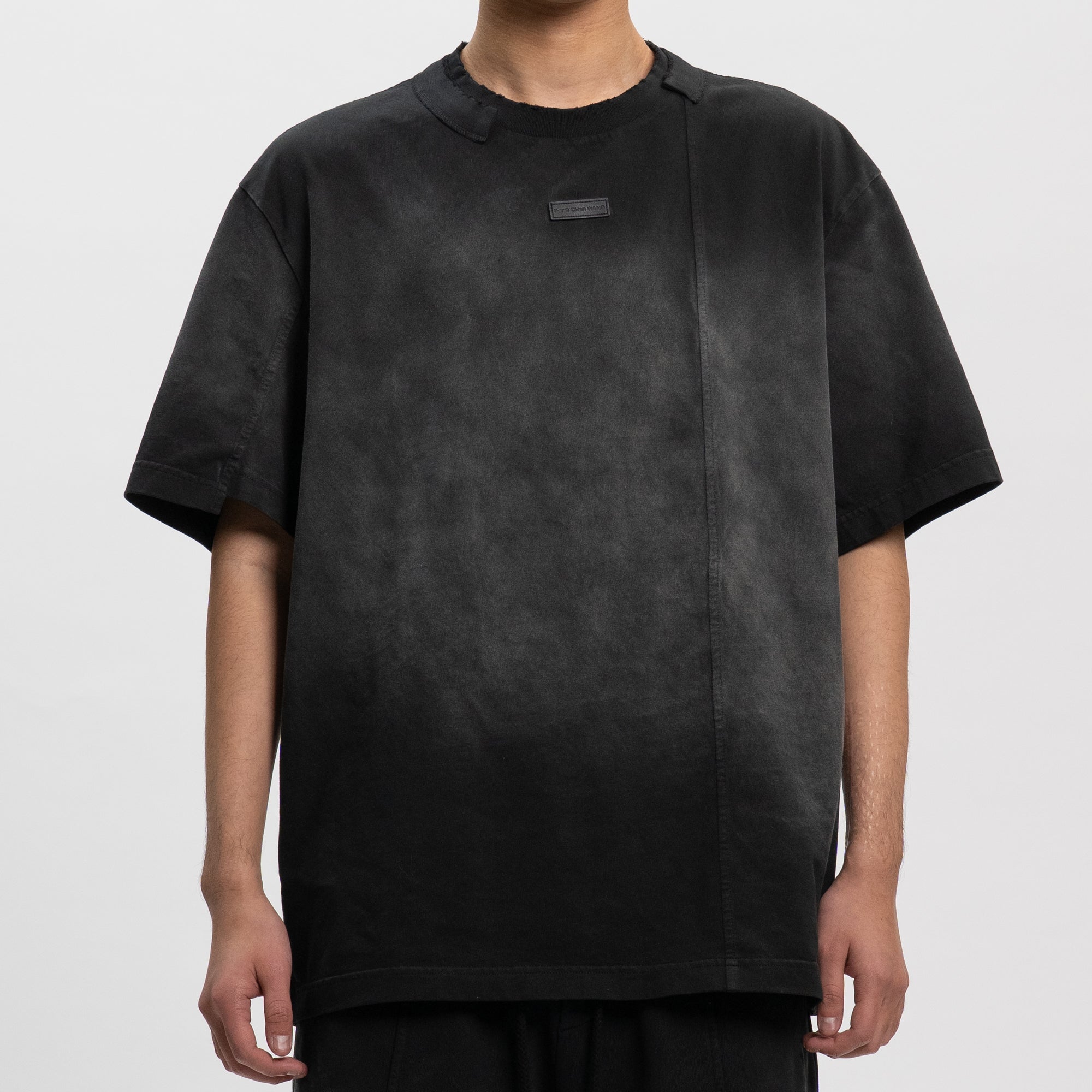 GREY GRADIENT WASHED T-SHIRT