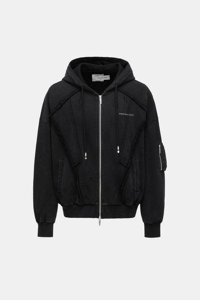 DECONSTRUCTION ZIP HOODIE – Feng Chen Wang