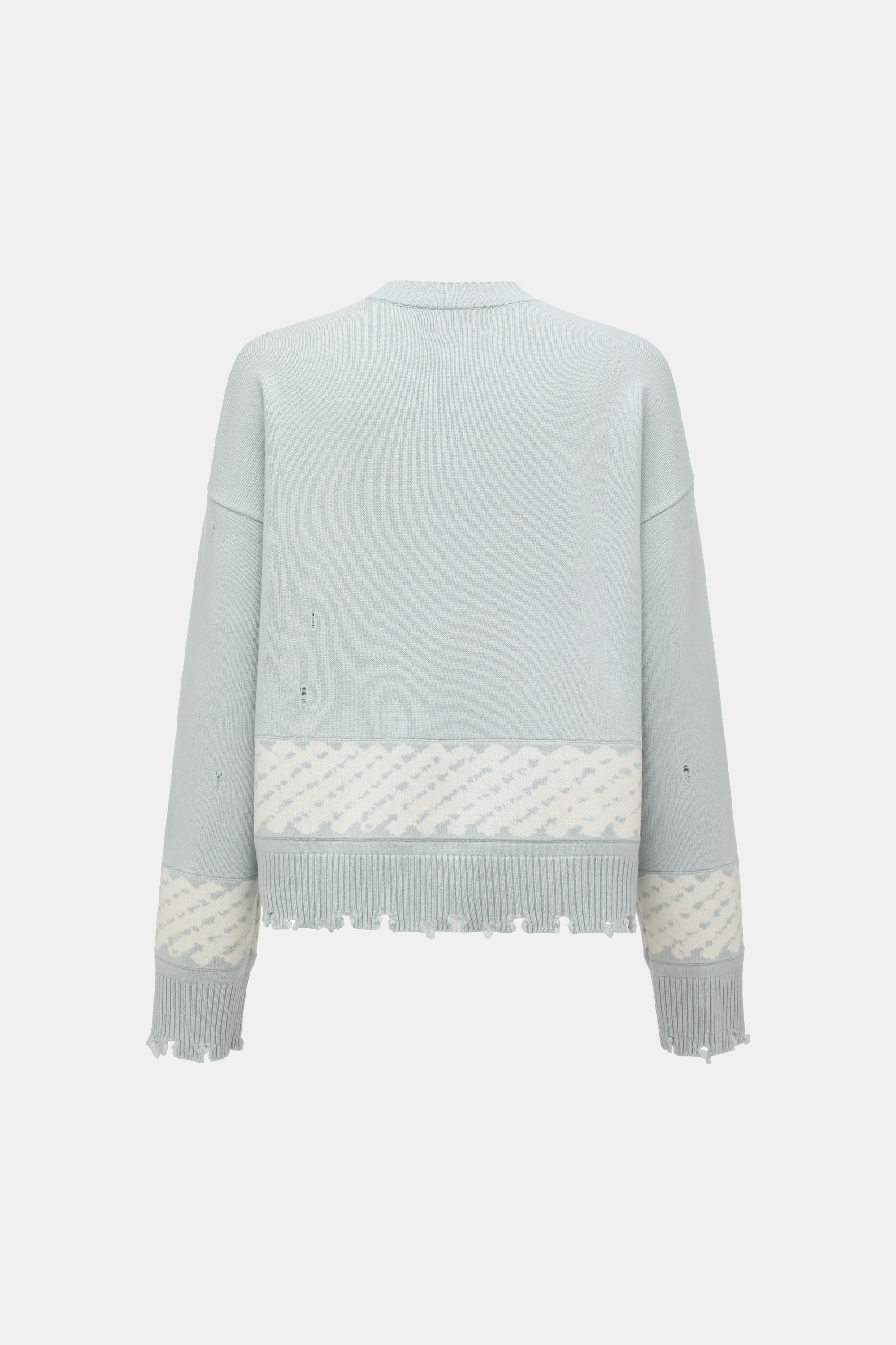 "YU ZI XIE" RIPPED JACQUARD KNITWEAR