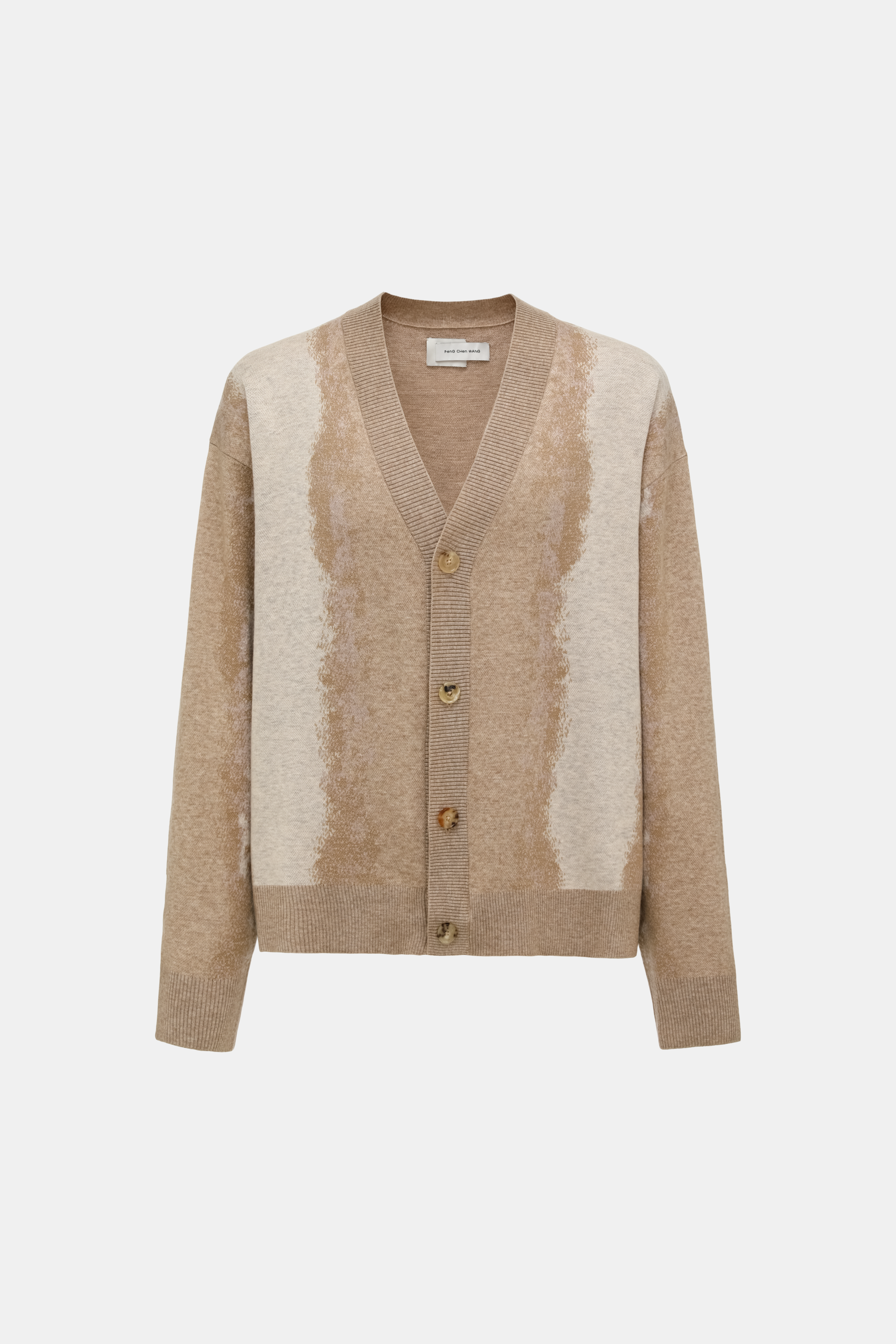 GRADIENT JACQUARD CARDIGAN