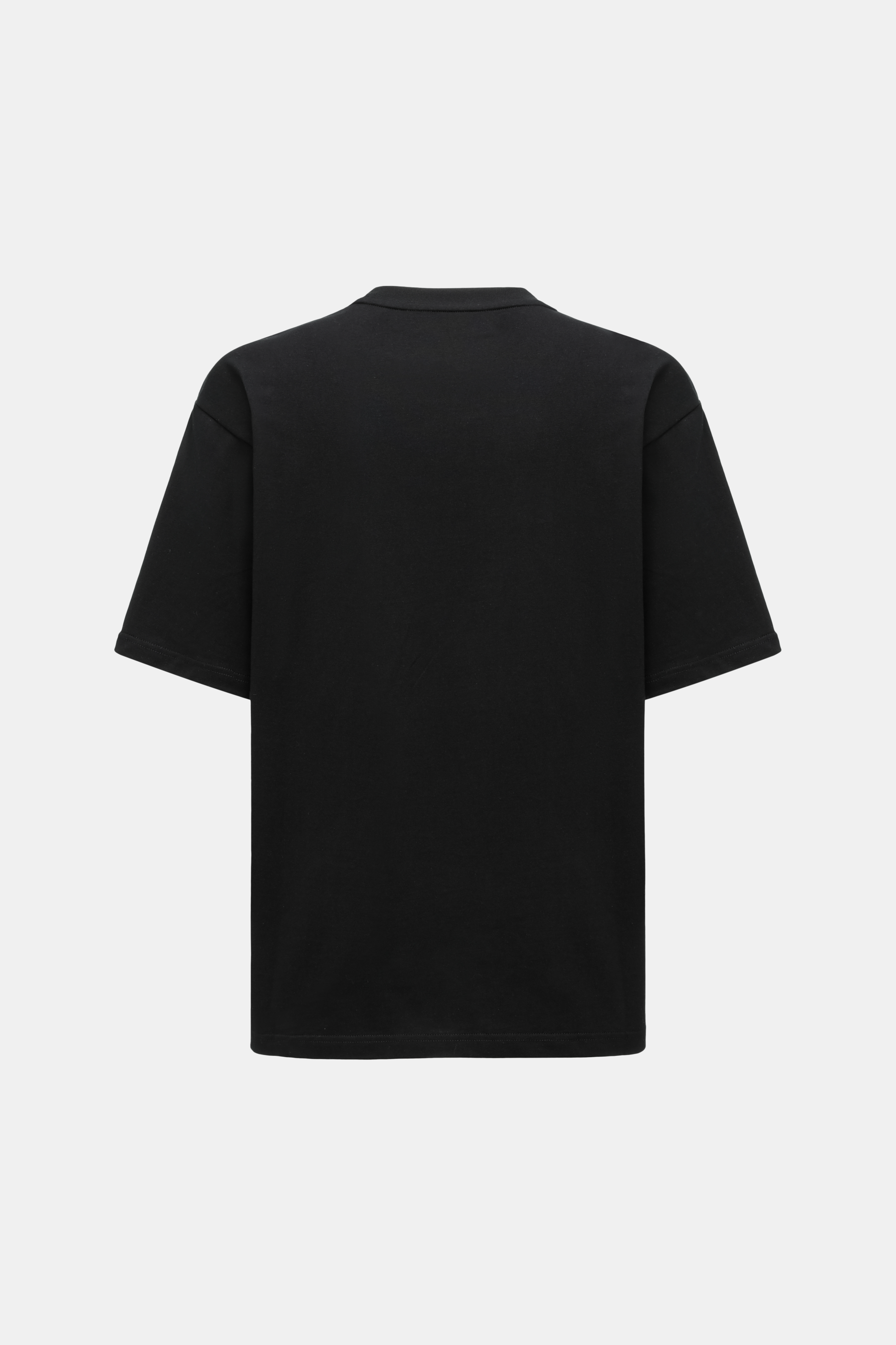 "YU ZI XIE" PATCH BLACK T-SHIRT