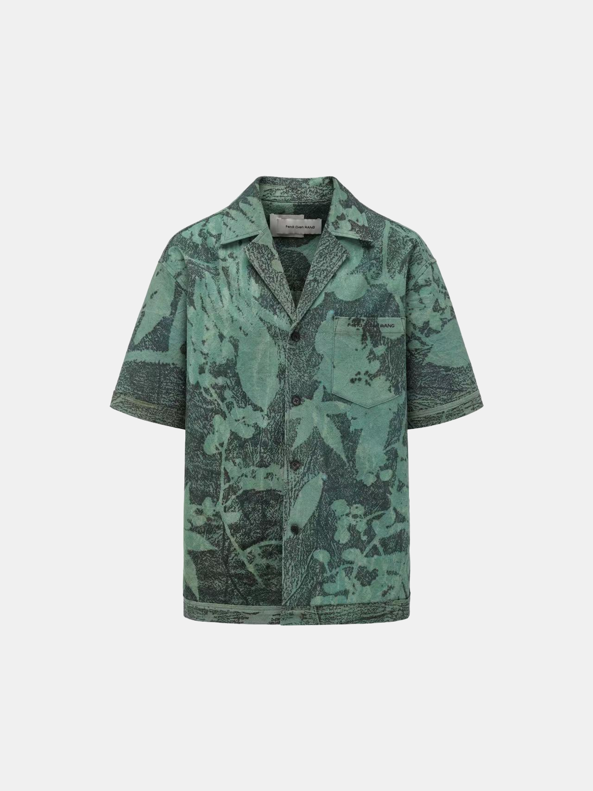 PLANTS DYE SHIRT IN ANTIQUE FABRIC