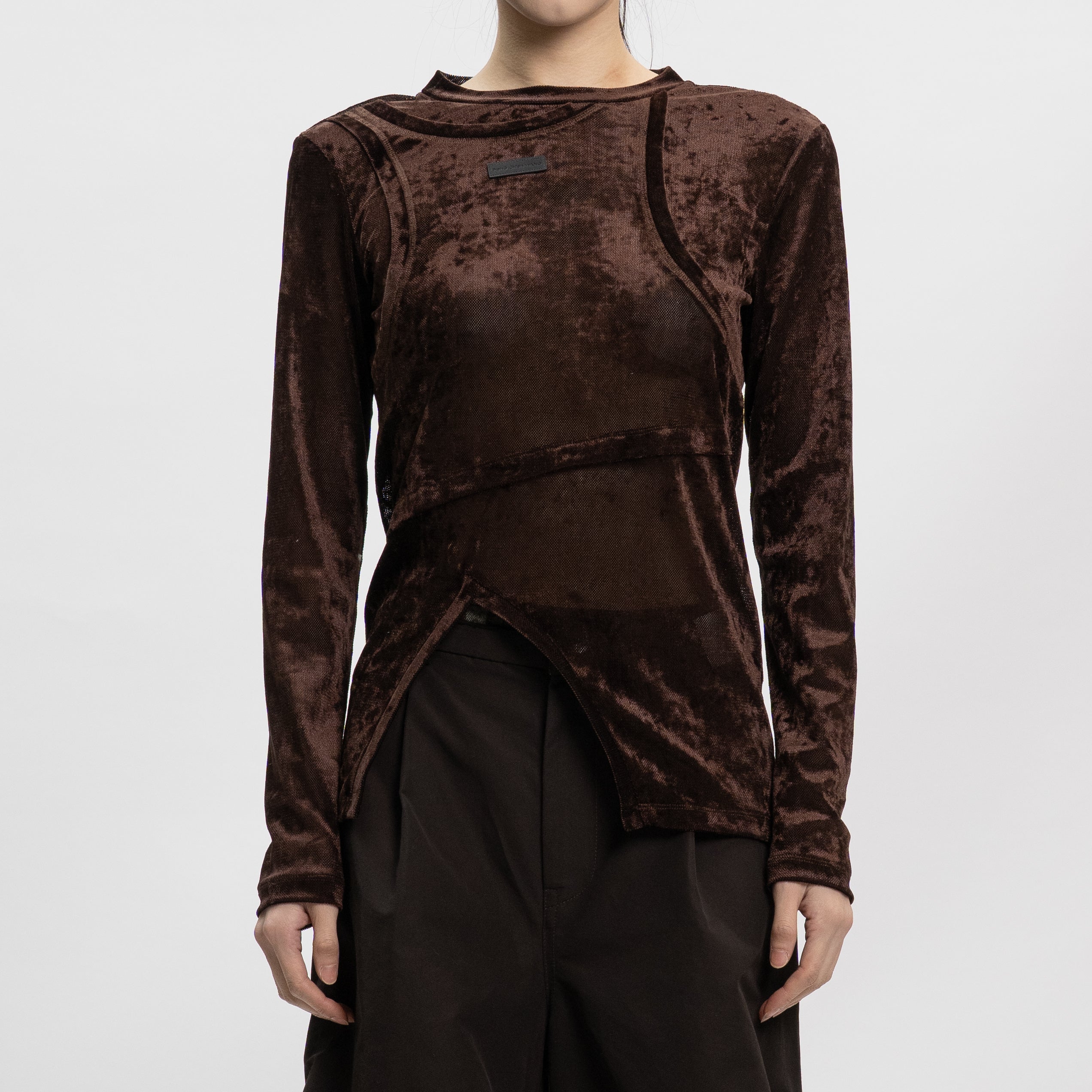 DECONSTRUCTED LONG SLEEVE T-SHIRT - Feng Chen Wang