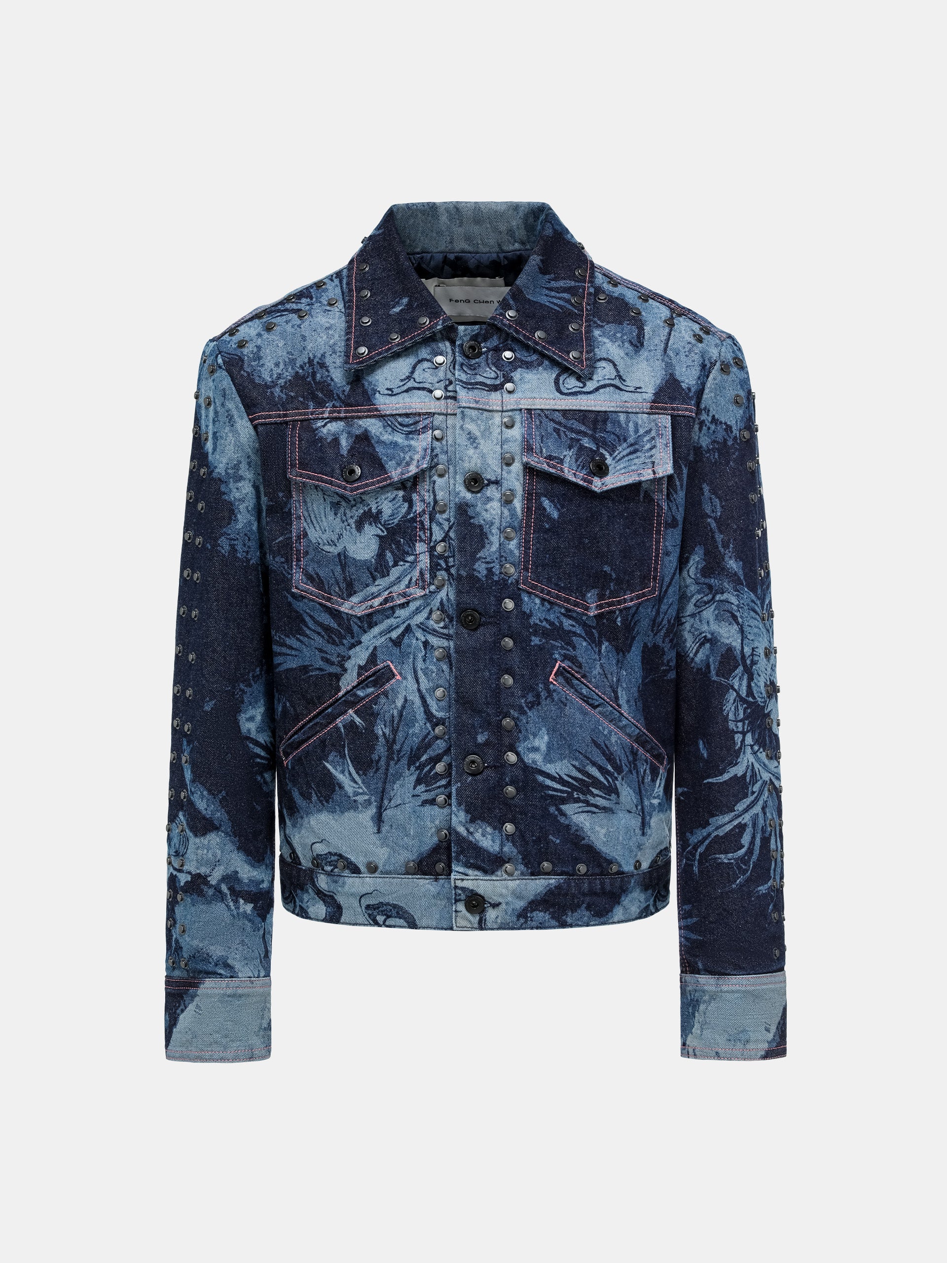 LASER PRINTED PHOENIX DENIM JACKET