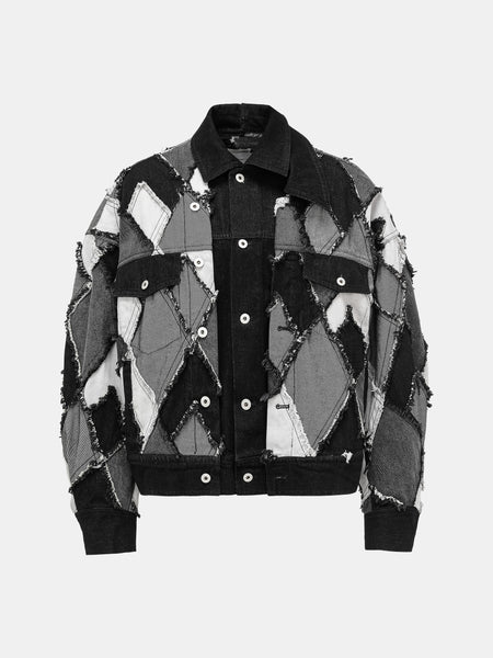 Feng Chen Wang MULTI PATCHES DENIM JACKET90