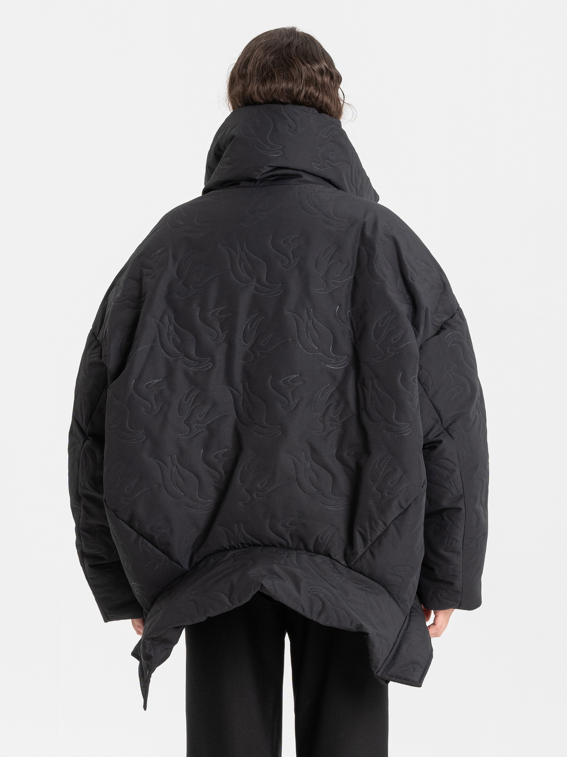 UPSIDE DOWN JACKET IN QUILTED PHOENIX