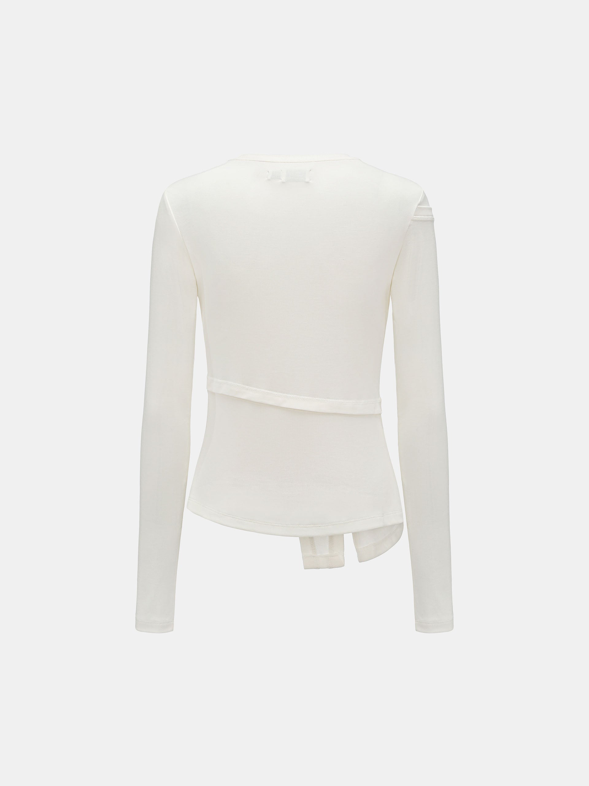 WHITE 2-IN-1 DECONSTRUCTED BASE LAYER TOP