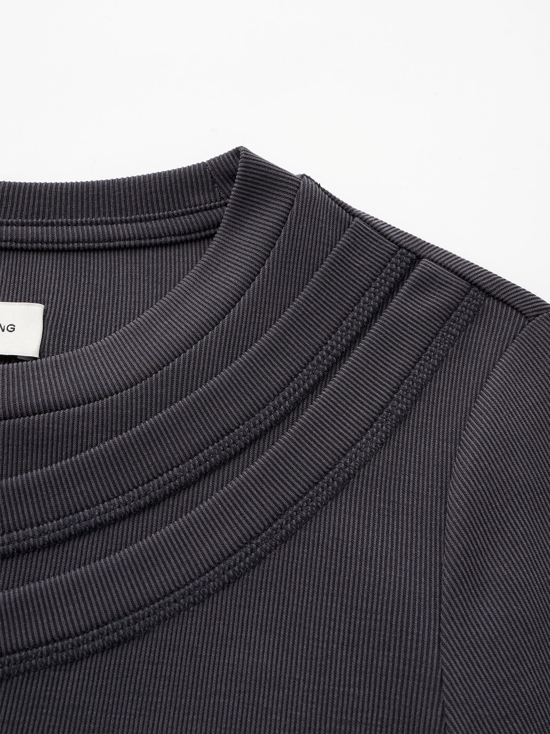 DARK GREY 2-IN-1 DECONSTRUCTED BASE LAYER TOP