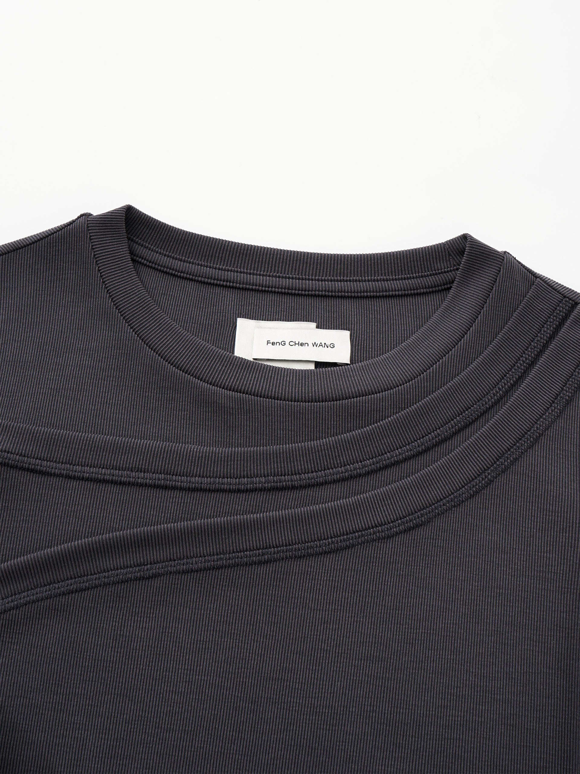 DARK GREY 2-IN-1 DECONSTRUCTED BASE LAYER TOP