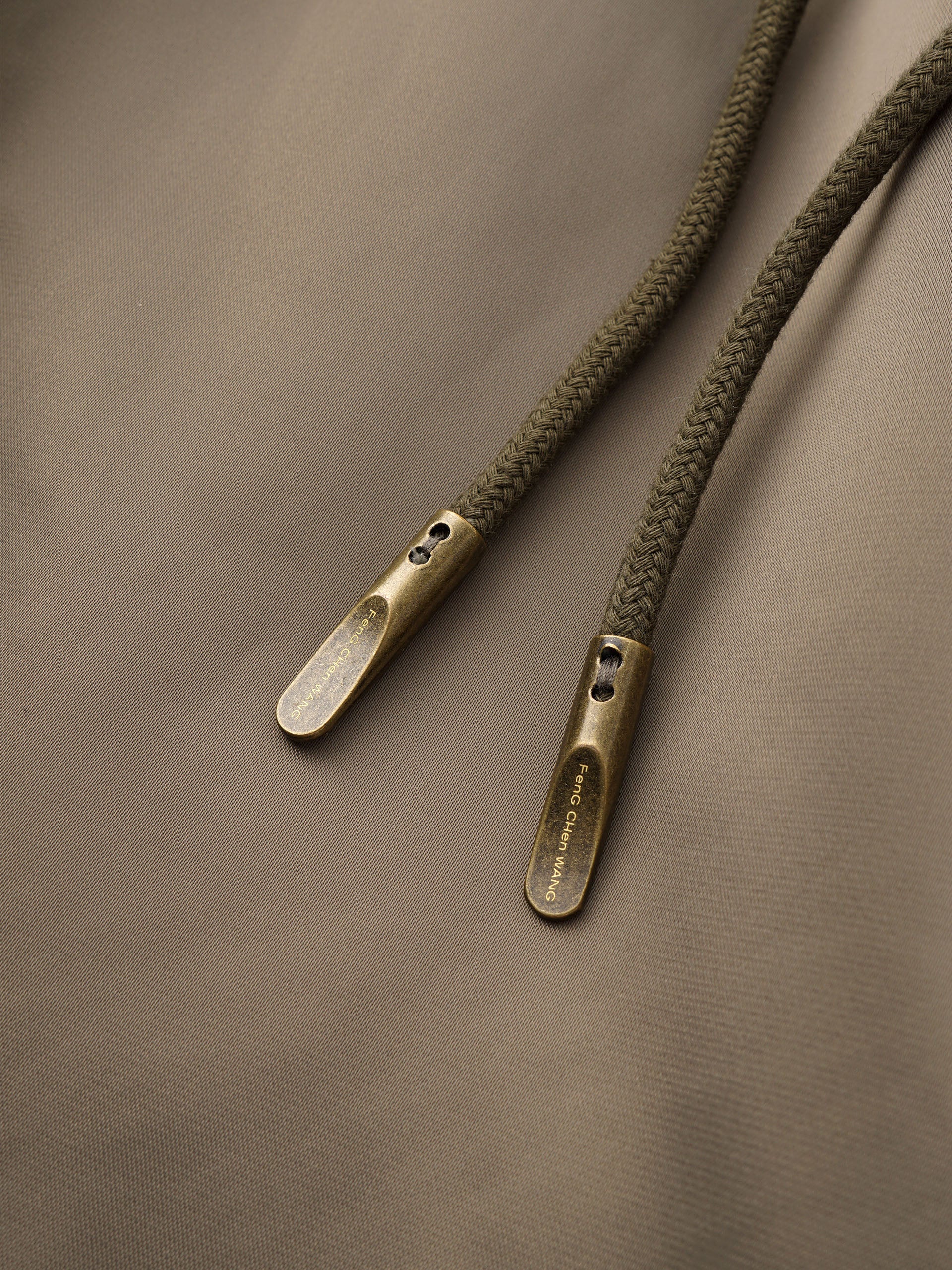 OLIVE GREEN NYLON MULTI-POCKET UTILITY PANTS