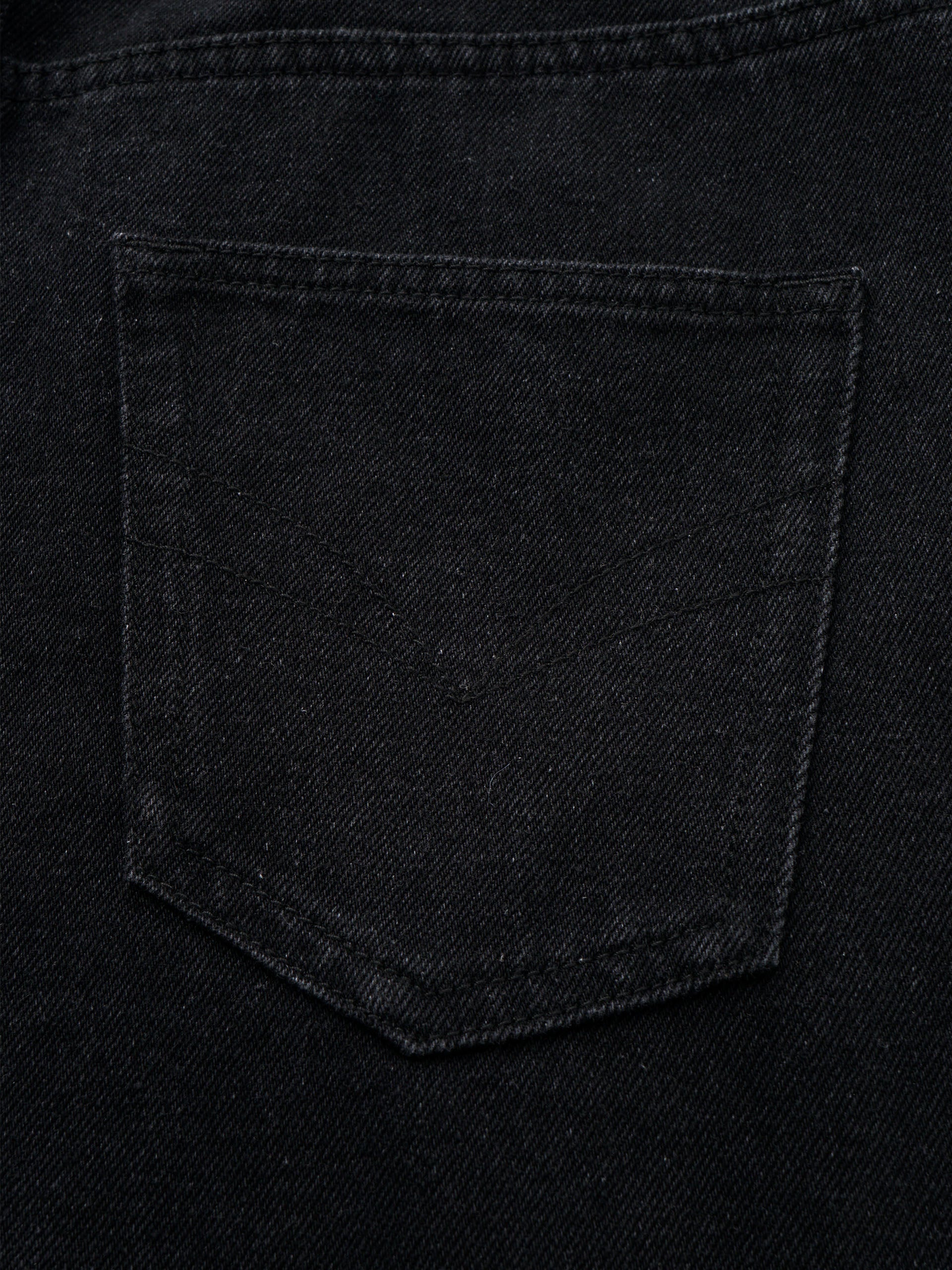 BLACK AND GREY DECONSTRUCTED PATCHWORK DENIM JEANS