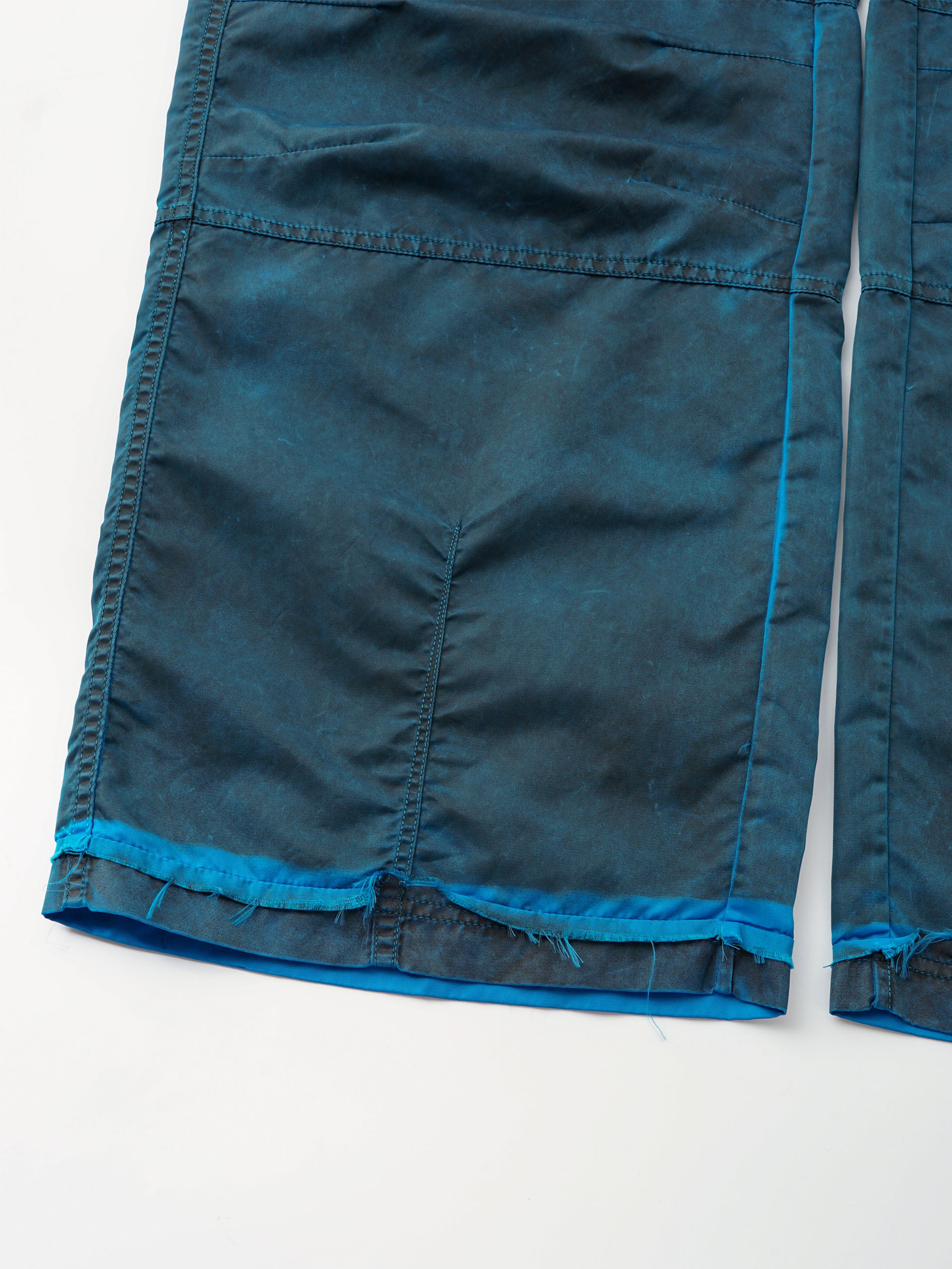BLUE SANDWASHED UTILITY PANTS