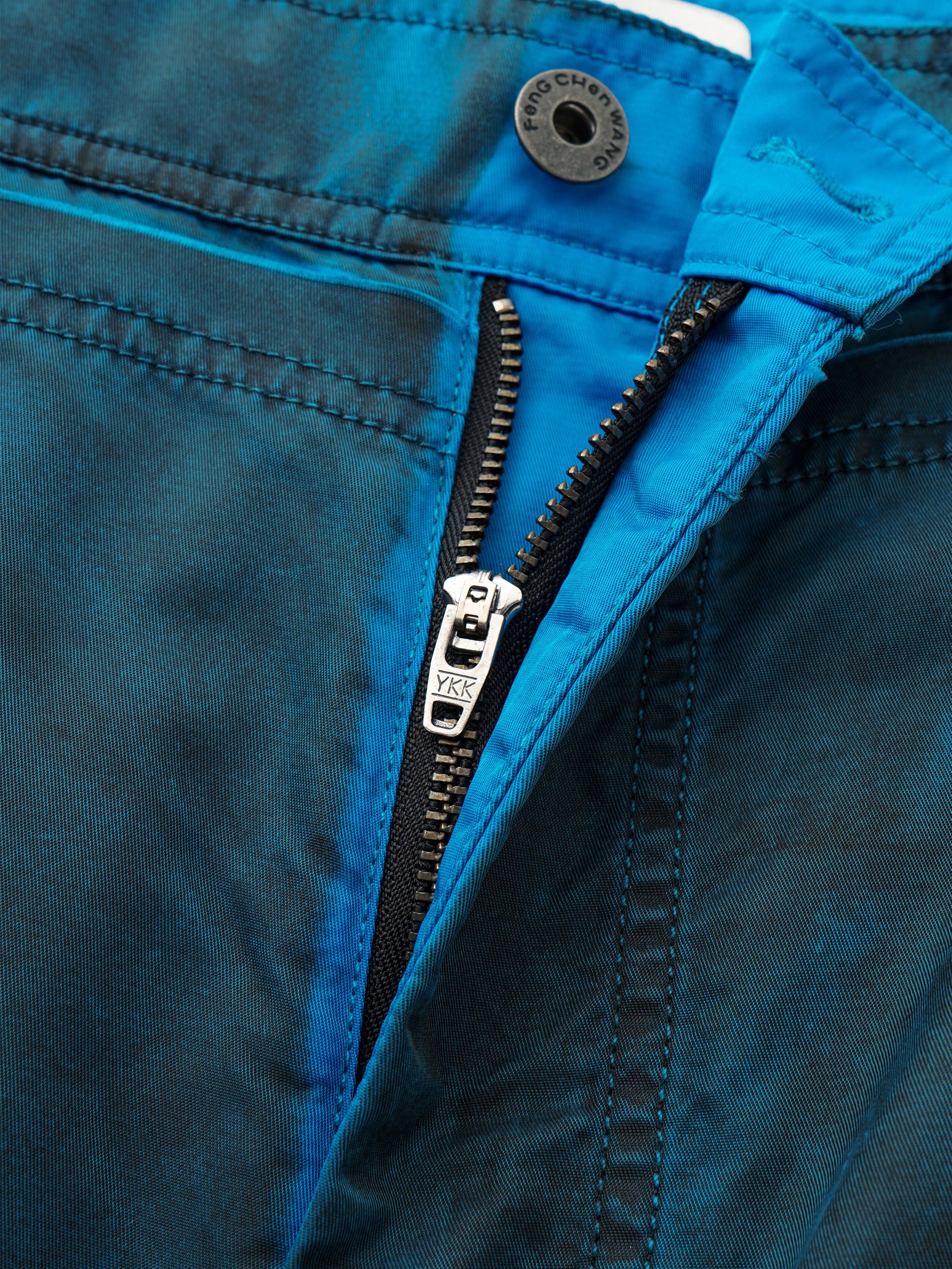BLUE SANDWASHED UTILITY PANTS