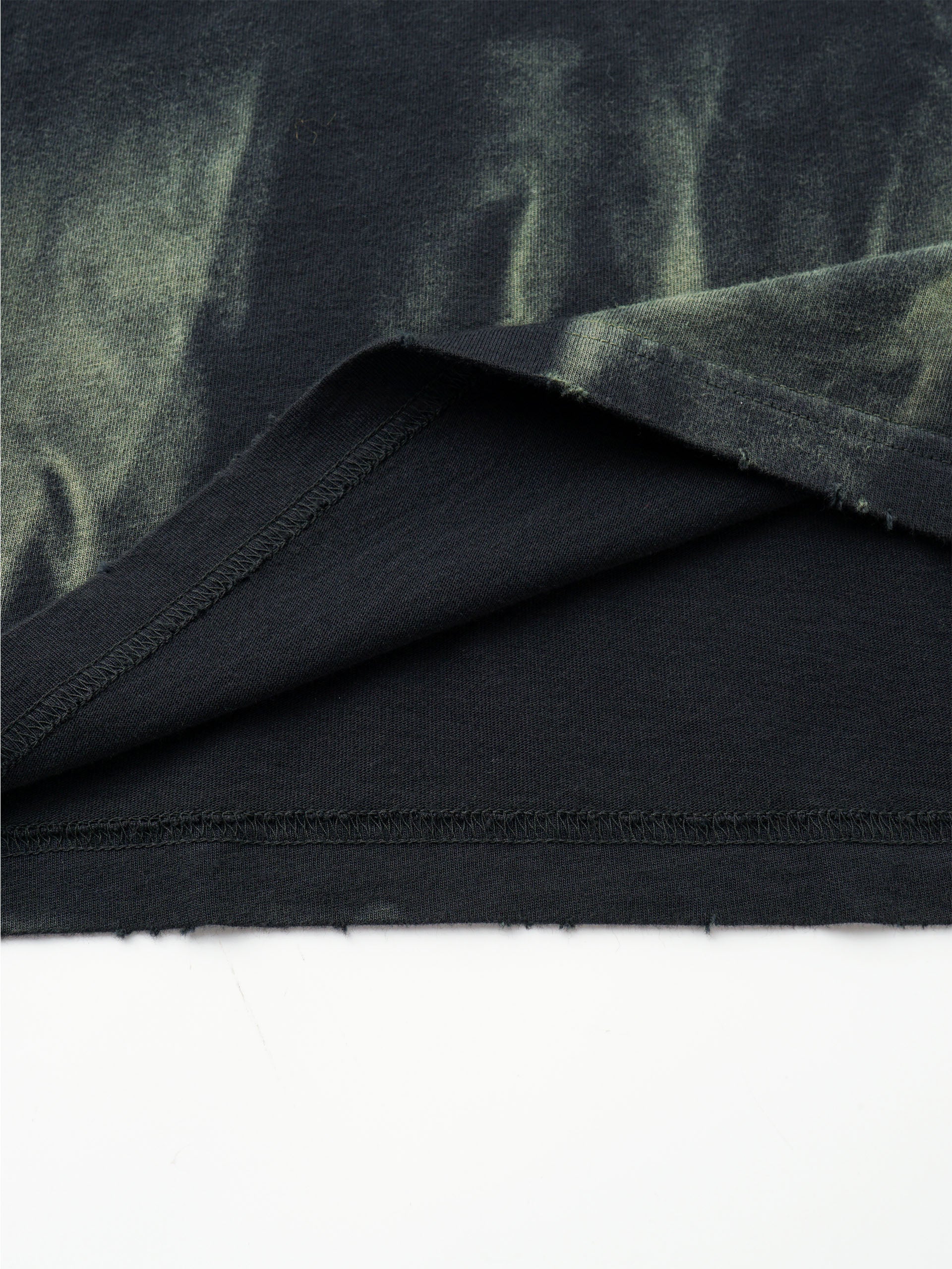 GRADIENT TIE-DYE DECONSTRUCTED LONG-SLEEVE T-SHIRT