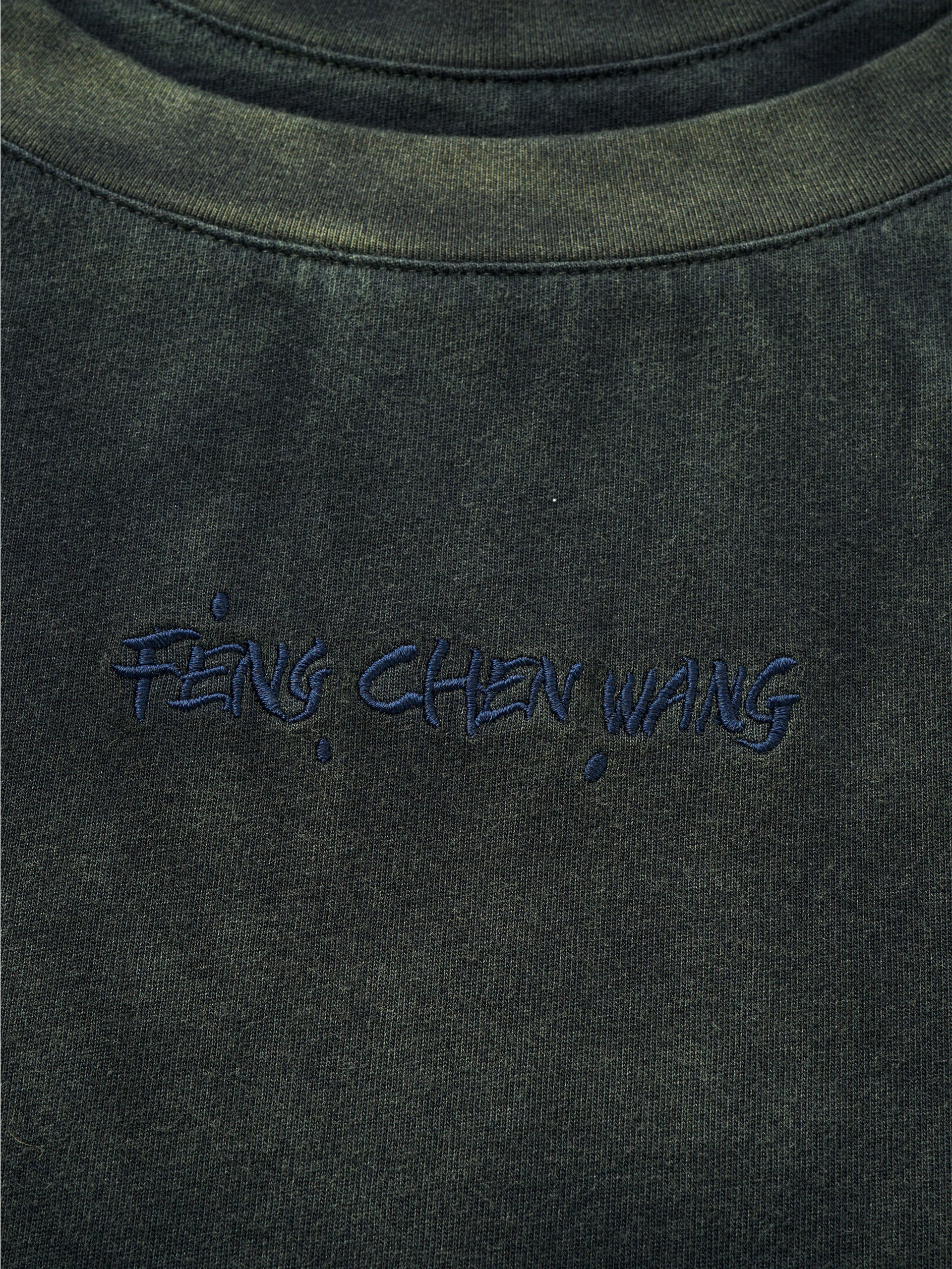 GRADIENT TIE-DYE DECONSTRUCTED LONG-SLEEVE T-SHIRT