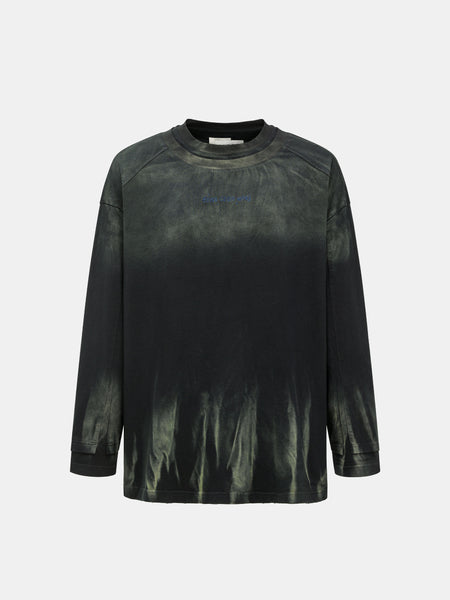 GRADIENT TIE-DYE DECONSTRUCTED LONG-SLEEVE T-SHIRT – Feng Chen Wang