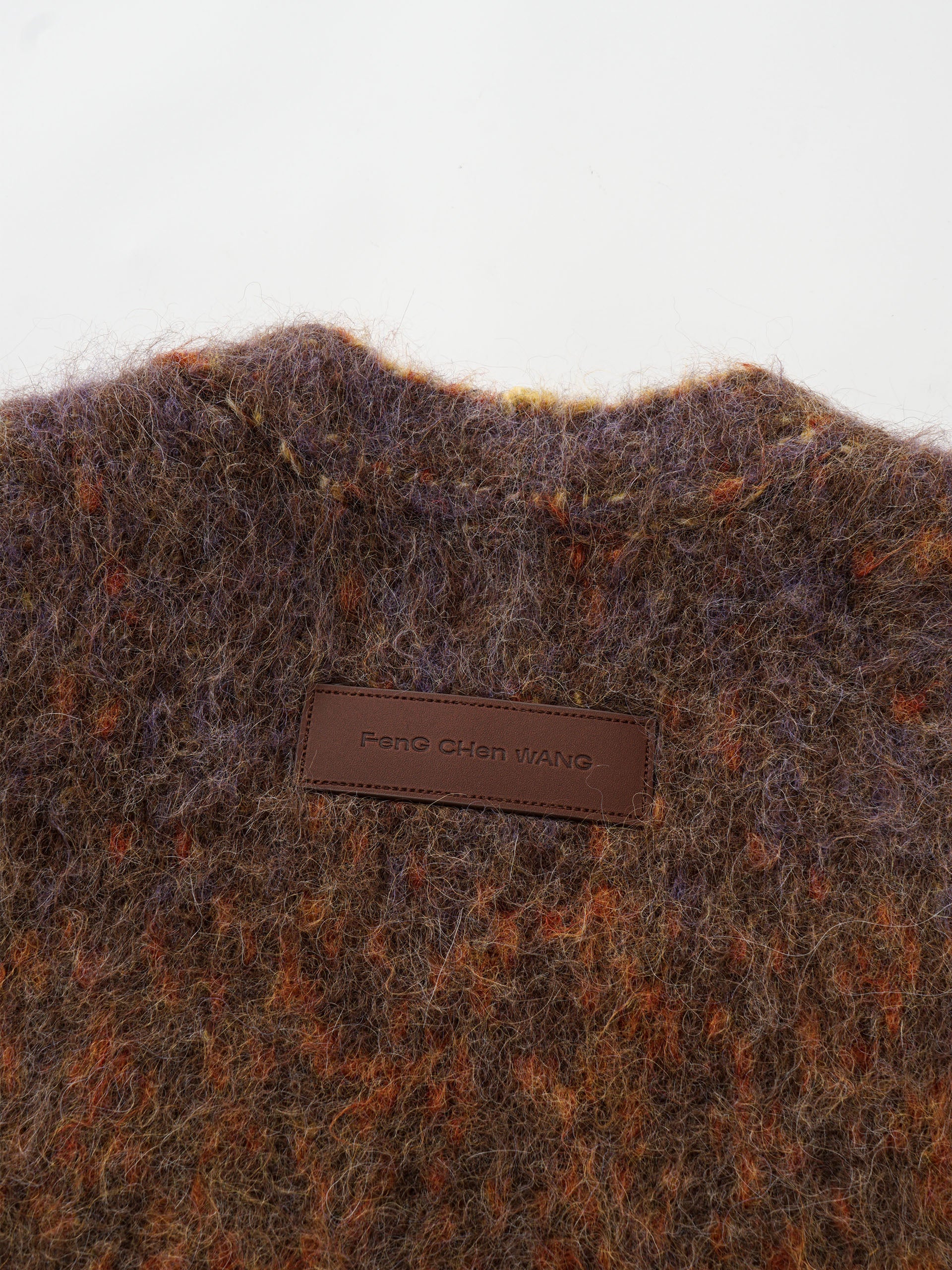 YELLOW GRADIENT JACQUARD KNIT CARDIGAN