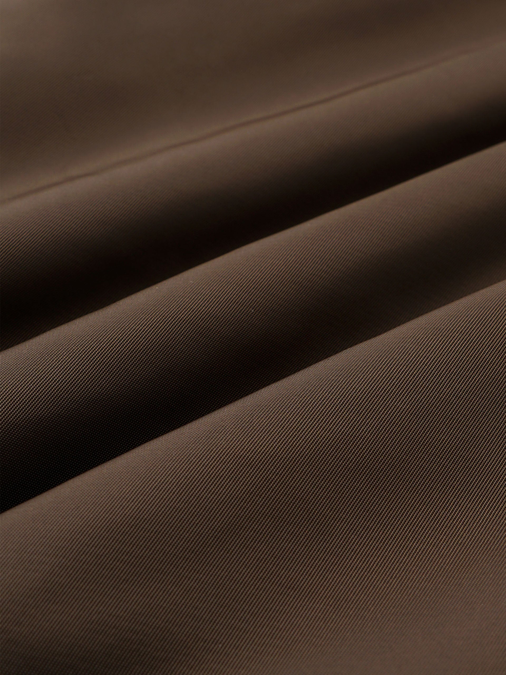 BROWN DETACHABLE COLLAR PADDED UTILITY JACKET