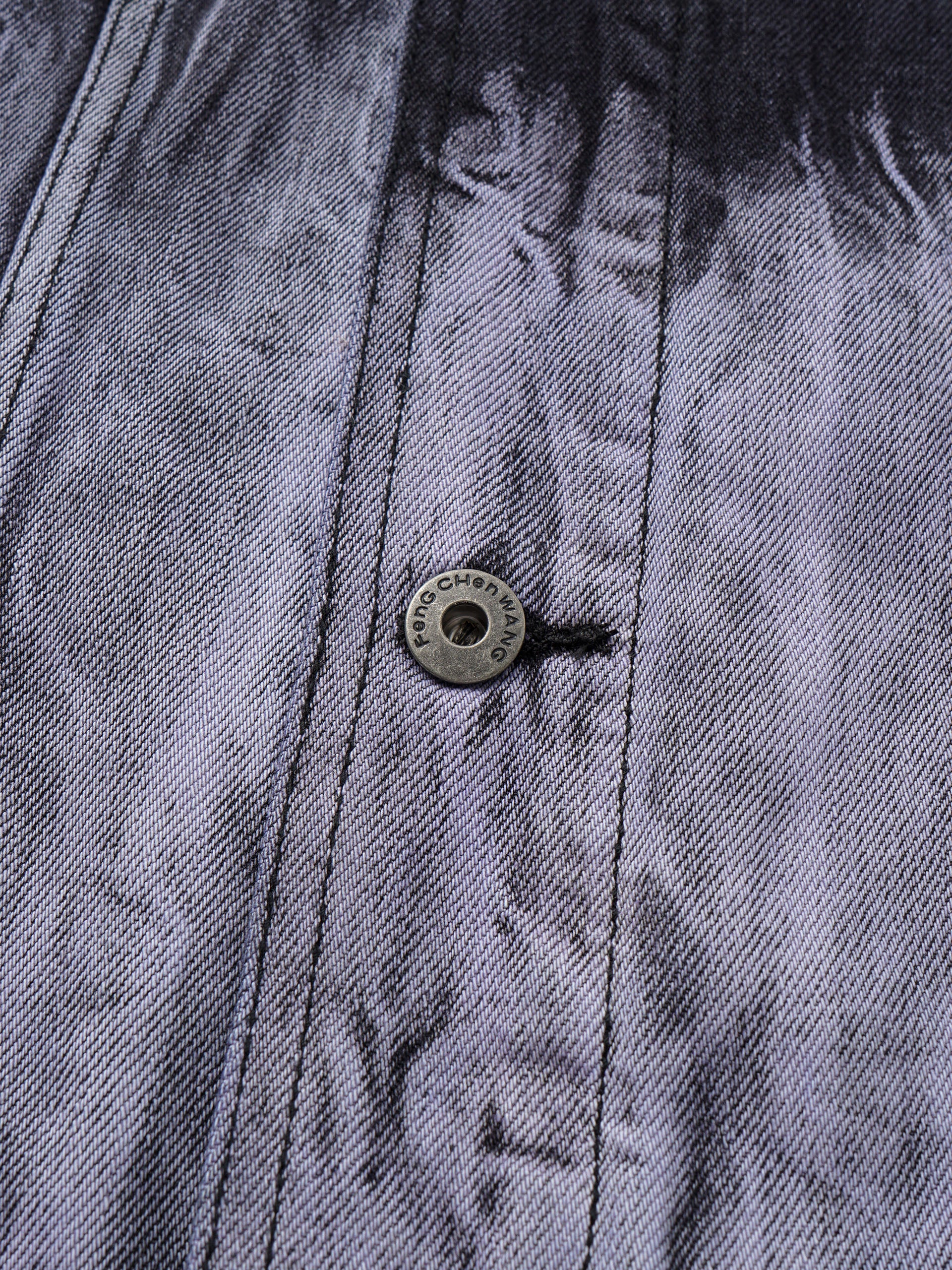 BLACK/PURPLE GRADIENT DENIM JACKET
