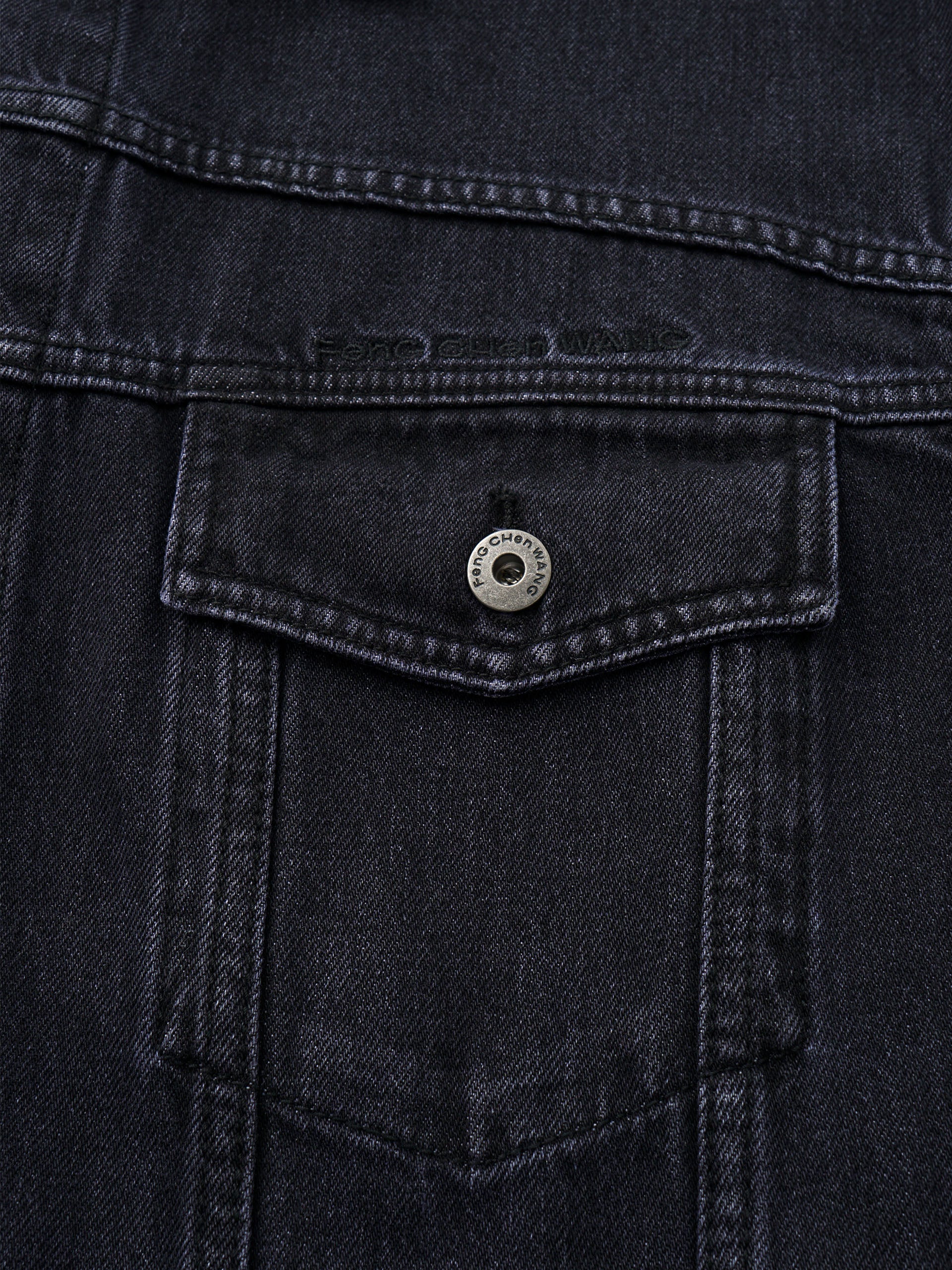 BLACK/PURPLE GRADIENT DENIM JACKET